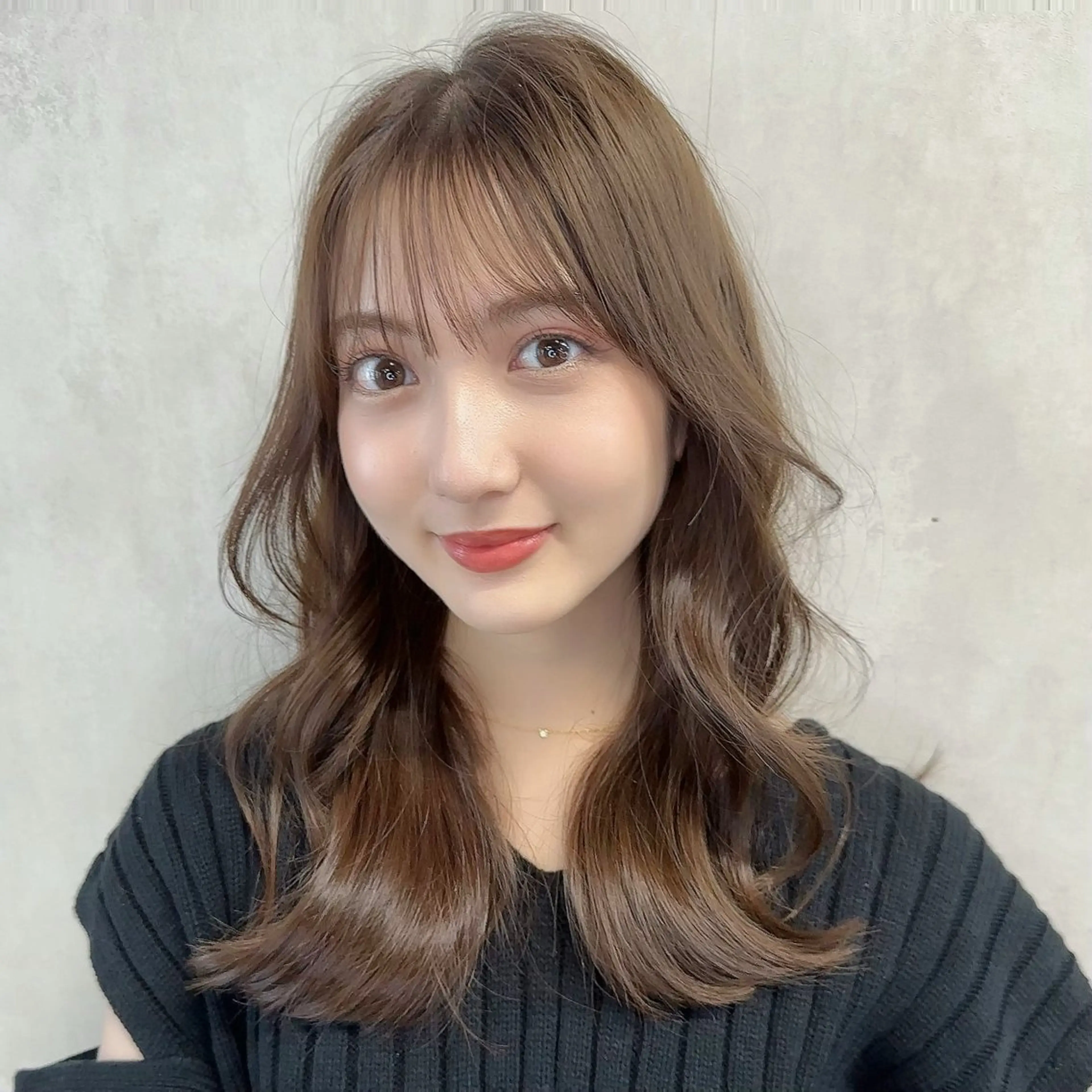 ロング カラー レイヤーカット 小顔カット カット ヘアカラー トリートメント レイヤー 髪質改善 ハッシュカット/新宿のヘアスタイル