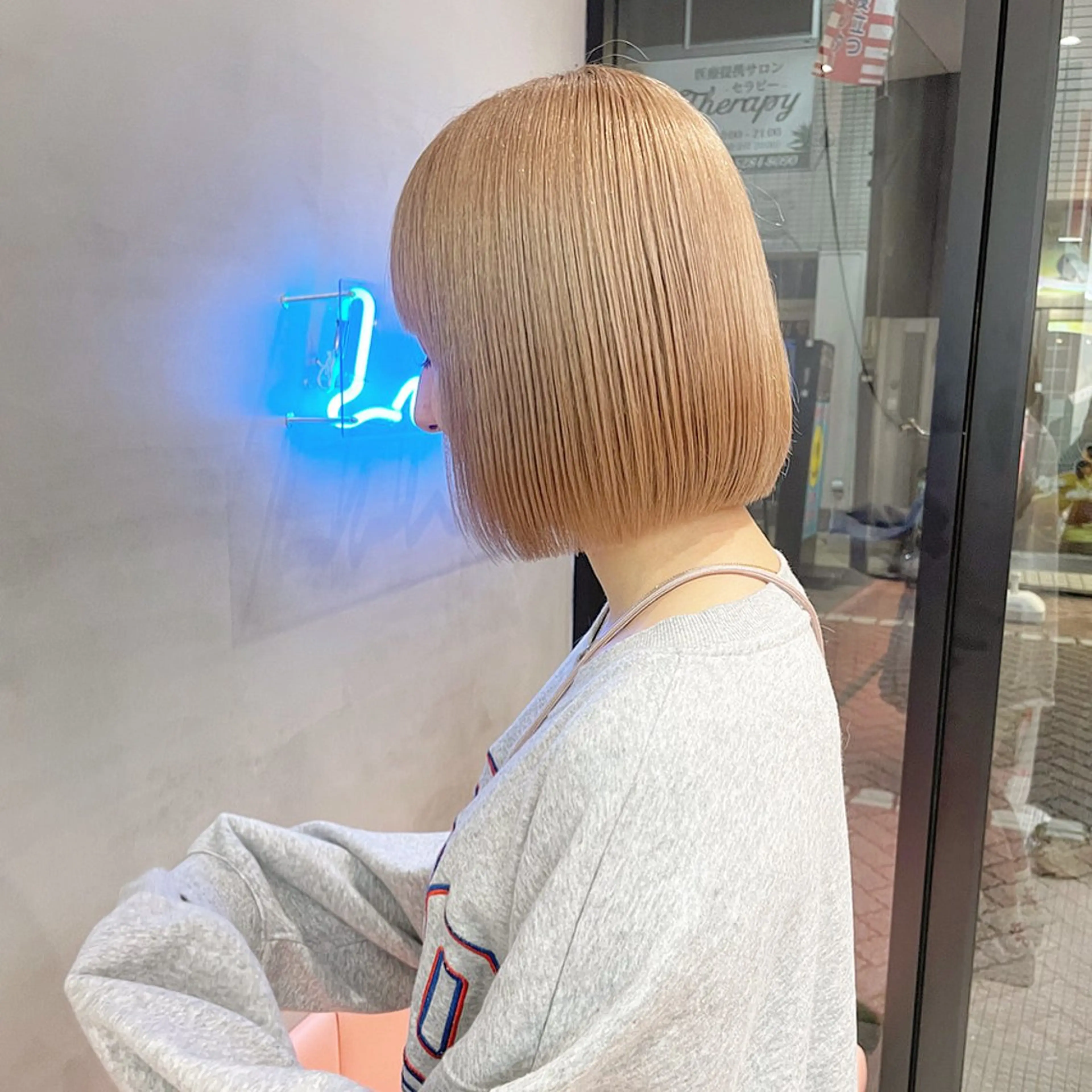 ショート Misaki /ボブ/縮毛矯正のヘアスタイル