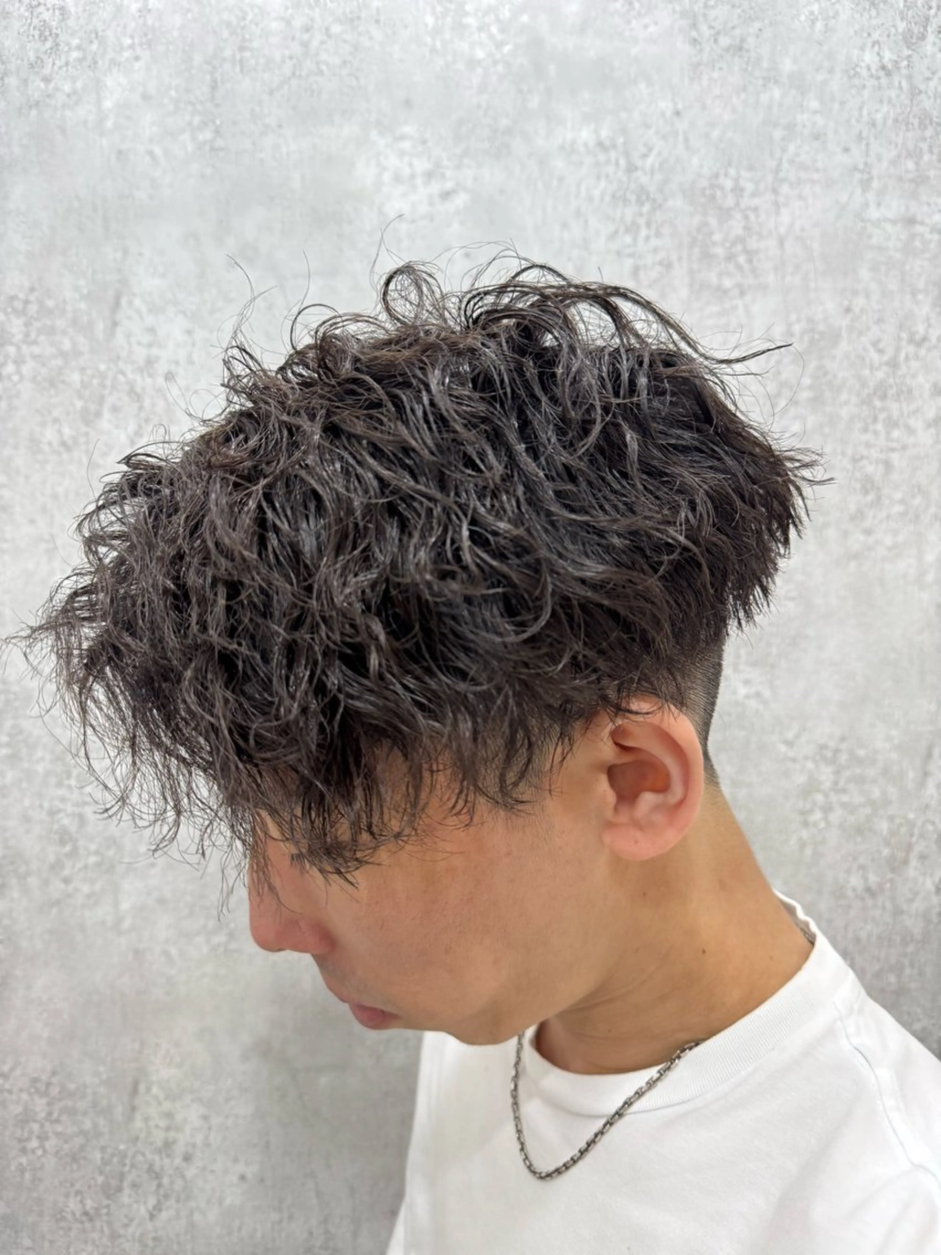 ショート パーマ メンズ カット パーマ 高井 柊のヘアスタイル