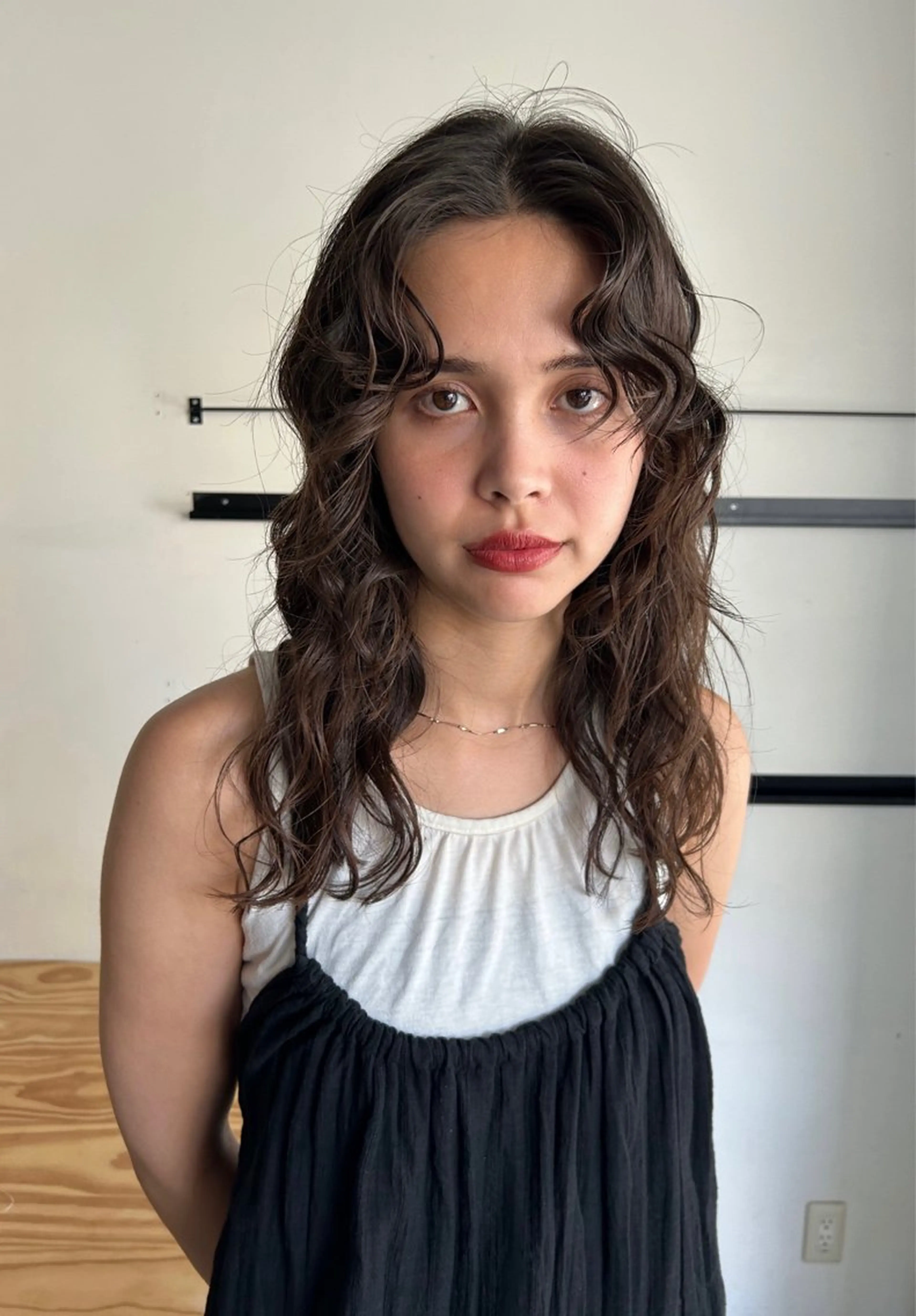 セミロング パーマ セミロングパーマ 似合わせカット /カラー/たきのヘアスタイル