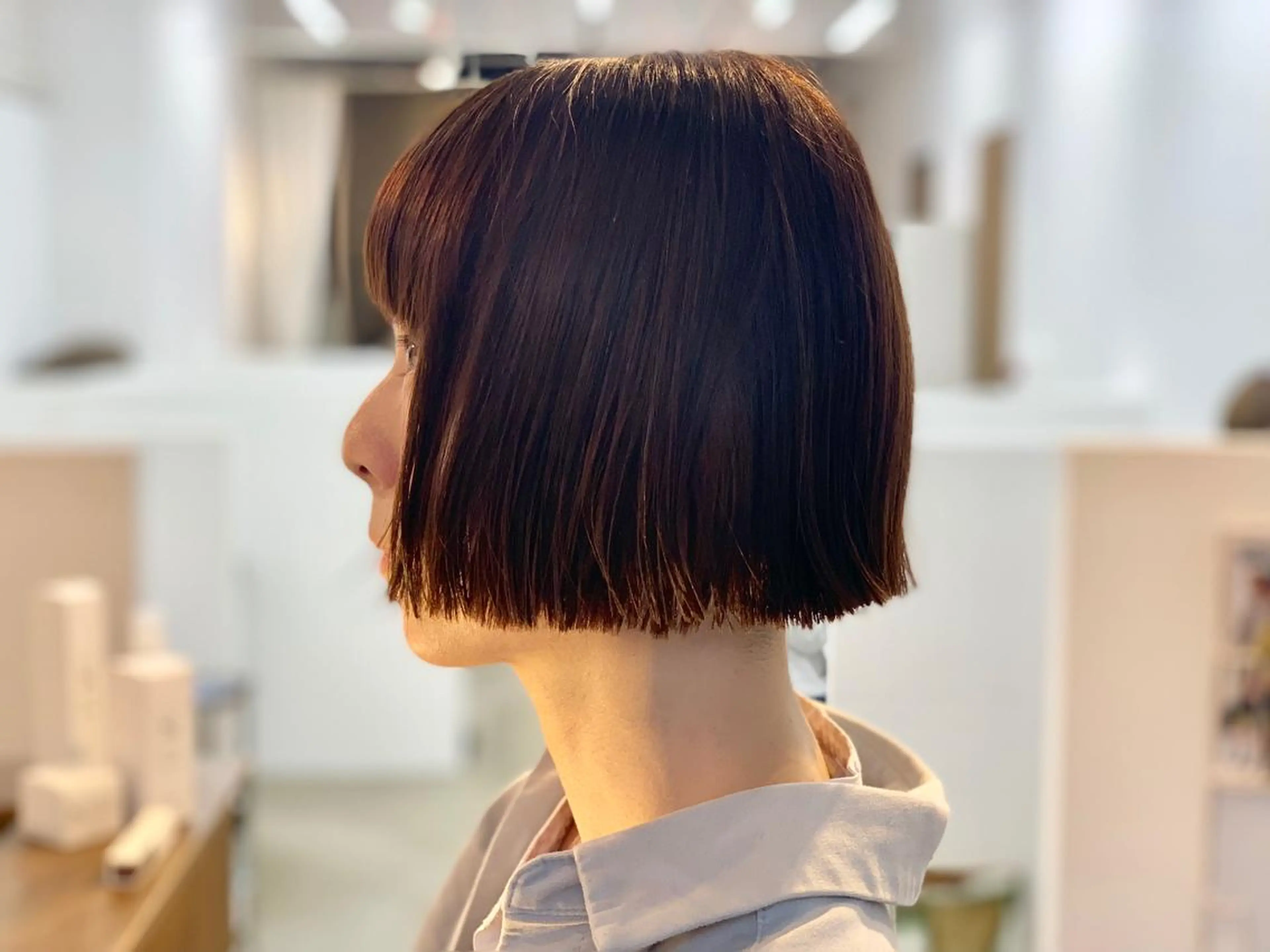 ショート 切りっぱなしボブ ボブ co-kyu所属・co-kyu コキュウのヘアスタイル