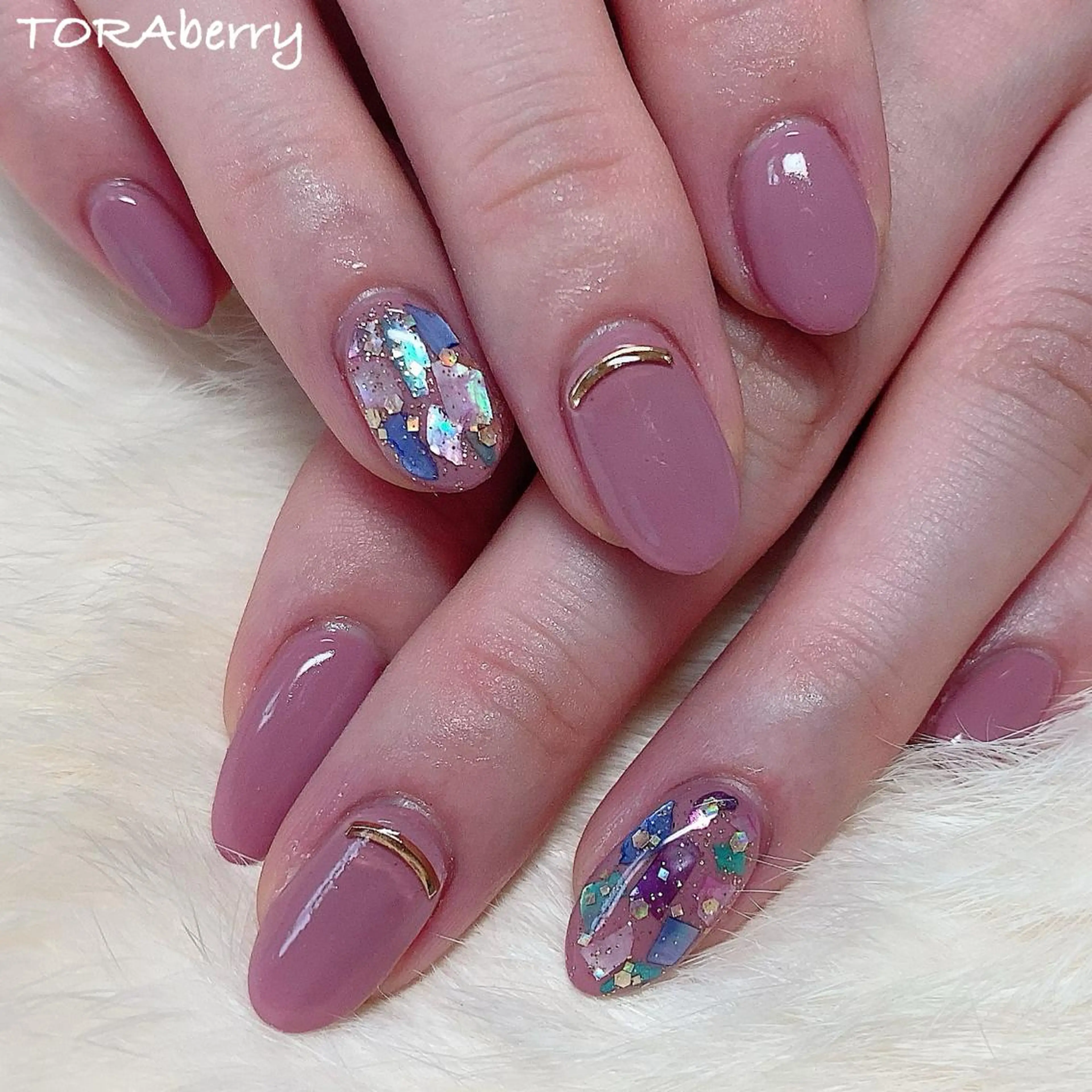 ネイル ピンク ハンドネイル ネイリスト なつみのネイルデザイン