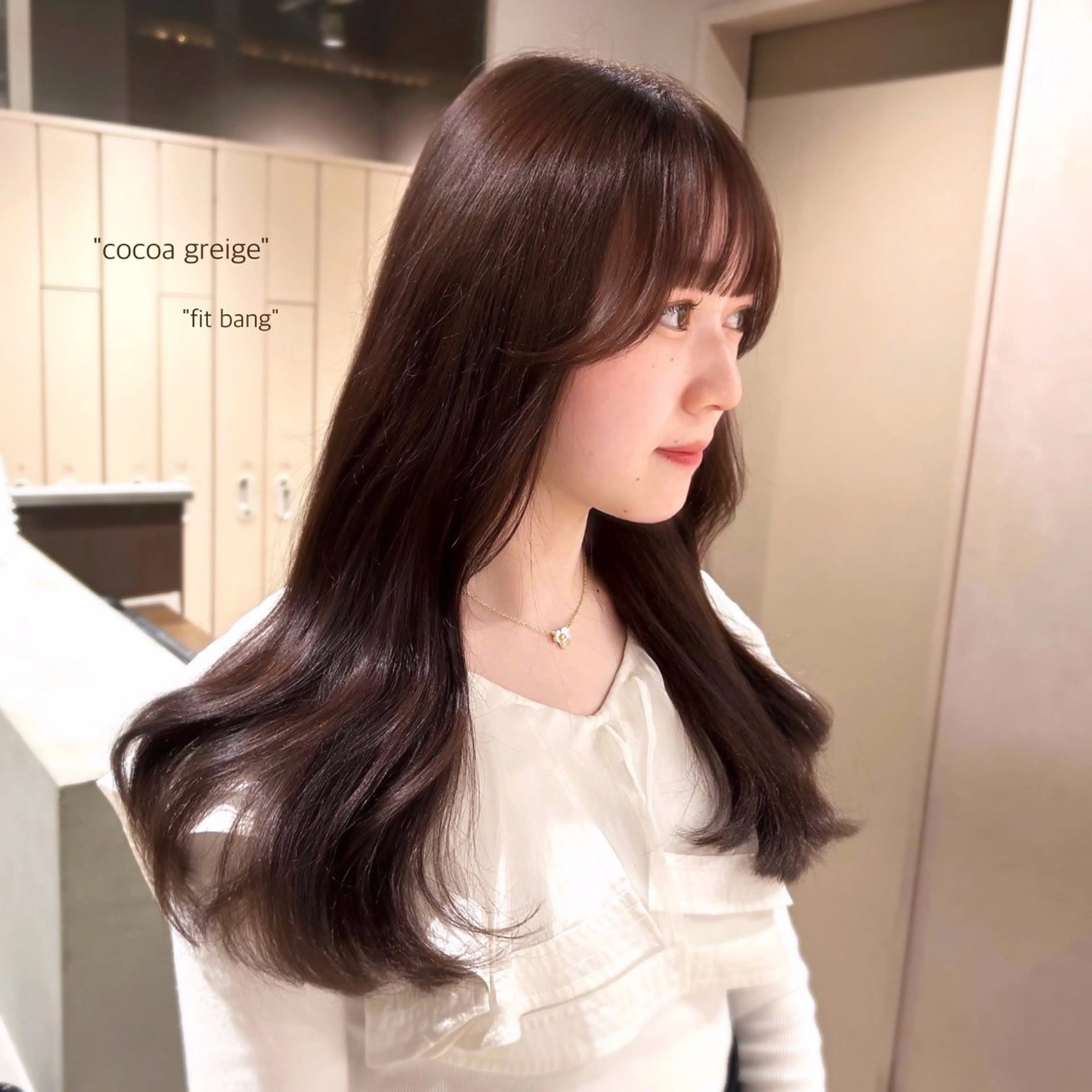 ロング カラー ミディアムヘア Chifumiのヘアスタイル