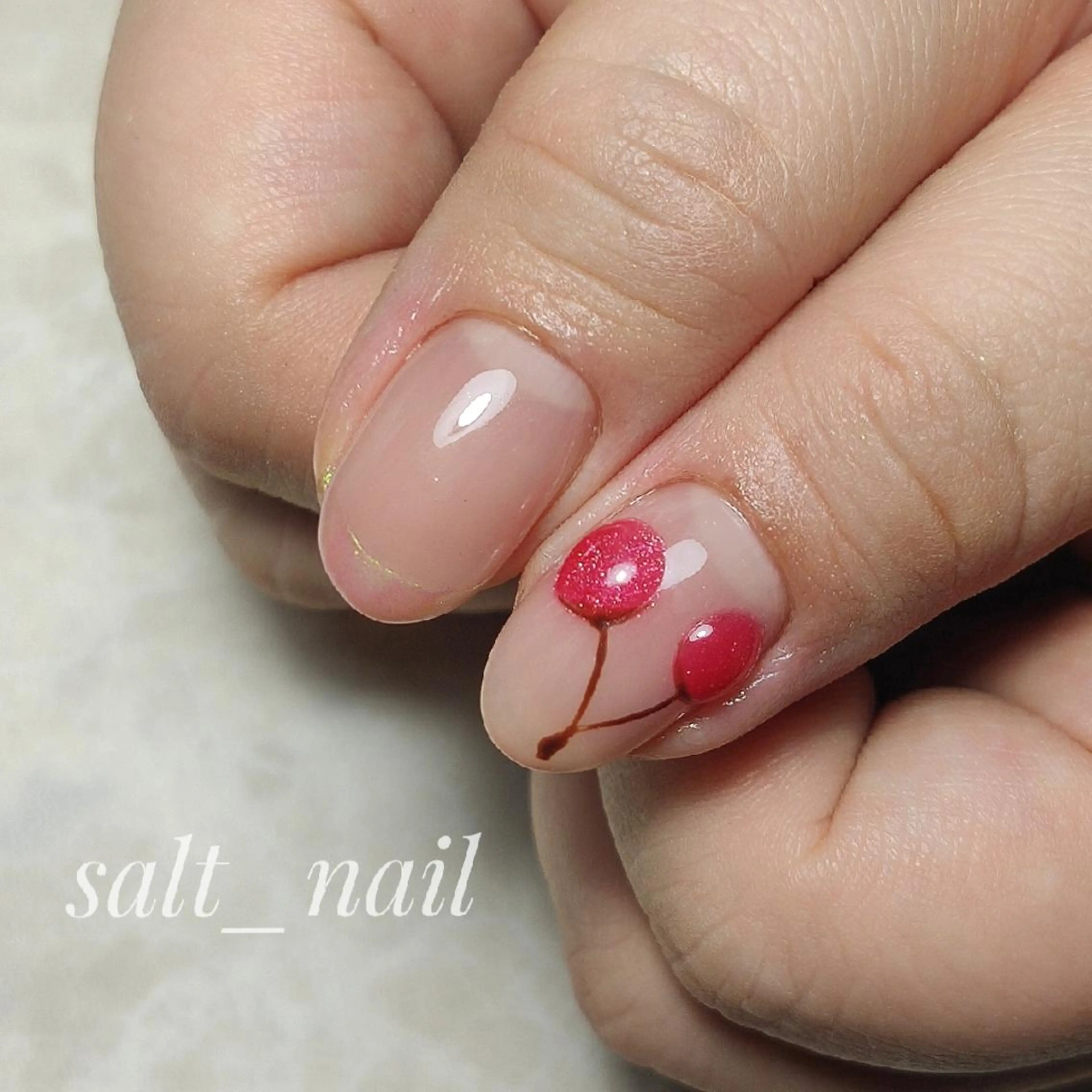 ネイル アートネイル オーロラネイル フレンチネイル 個人サロン saltnailのネイルデザイン