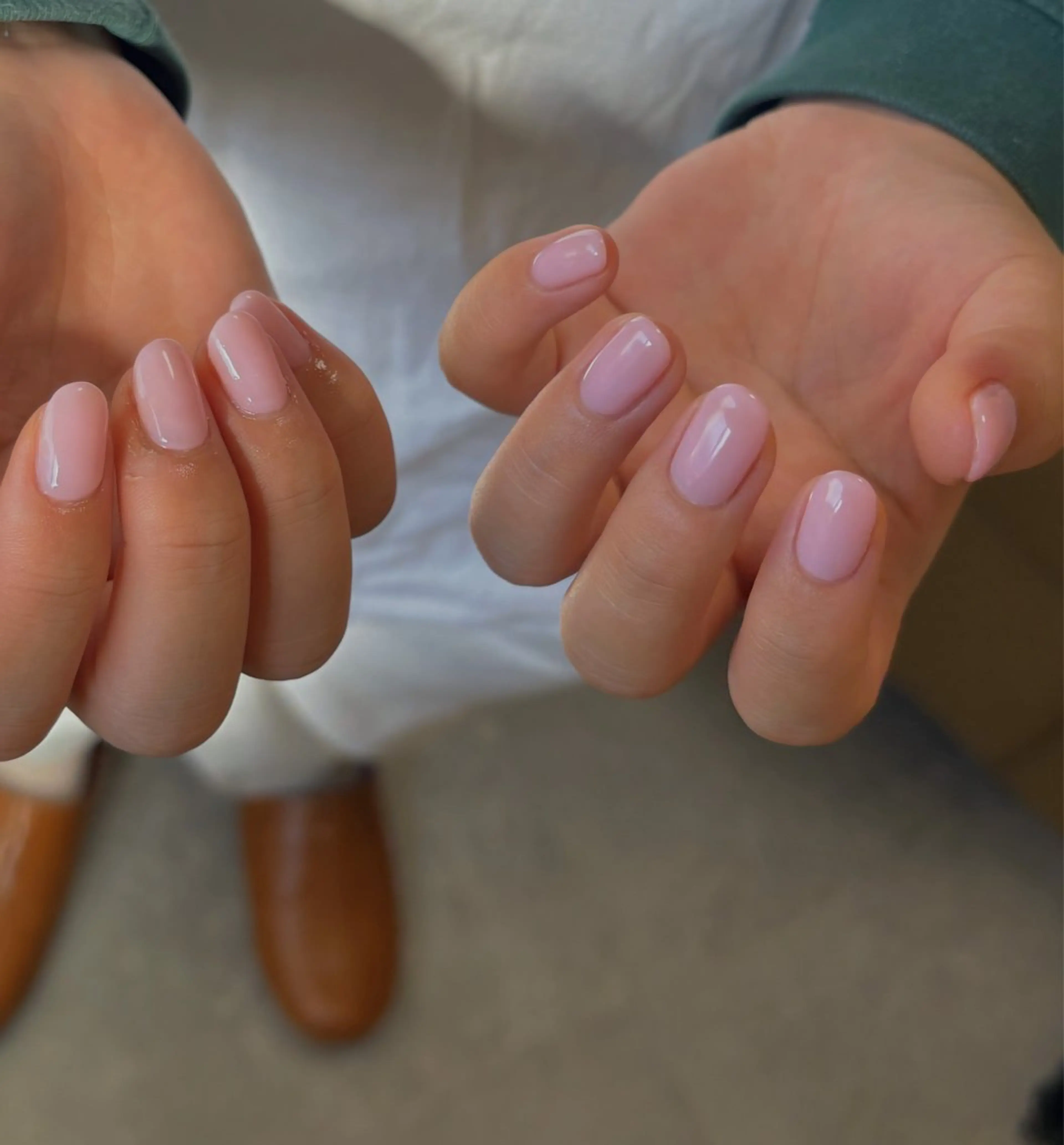 ネイル キラキラネイル ニュアンスネイル オフィスネイル ワンカラーネイル ピンク ハンドネイル tamu nail 　金町のネイルデザイン