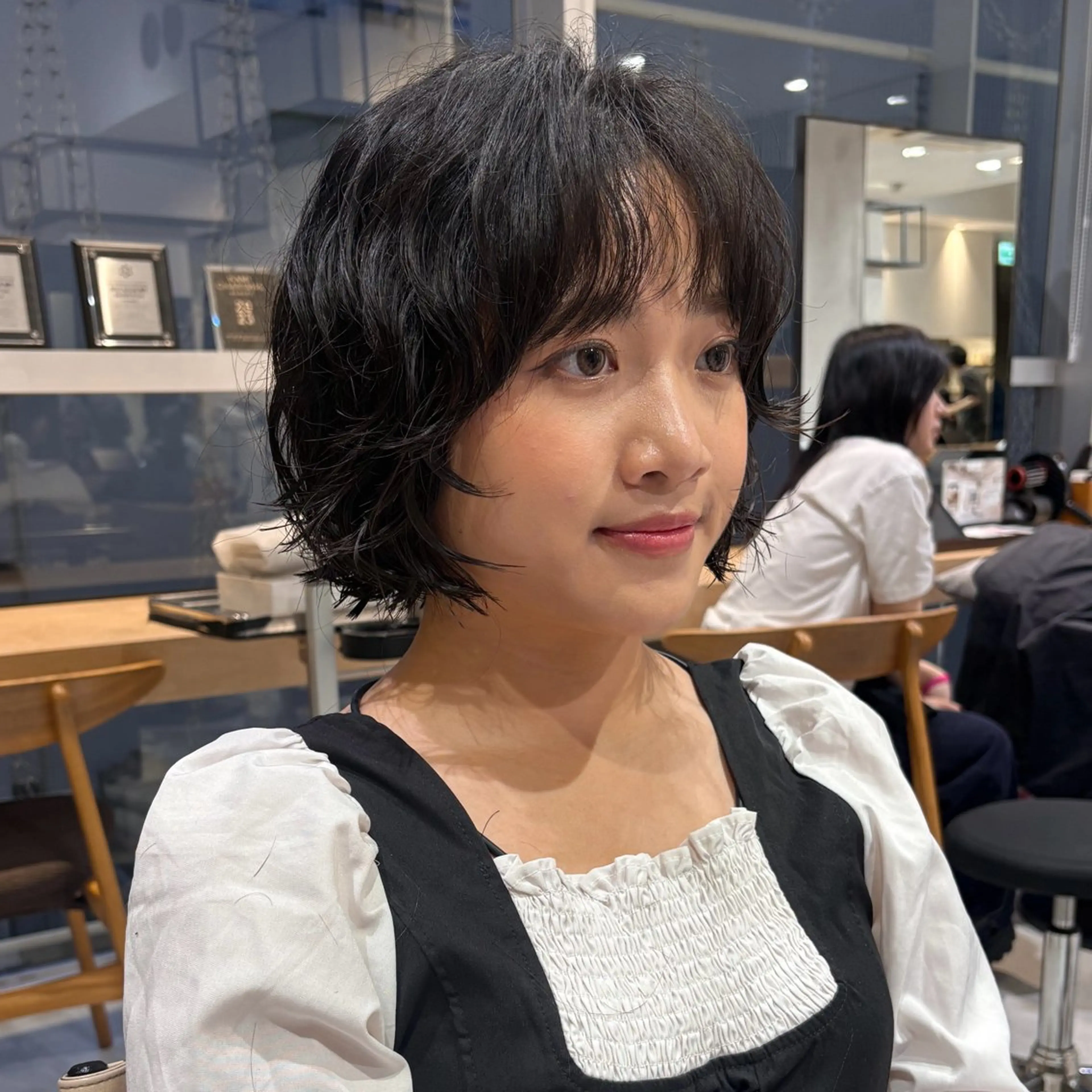 ミディアム パーマ カット パーマ 銀座/髪質改善カラー /ボブ/本田 聖のヘアスタイル