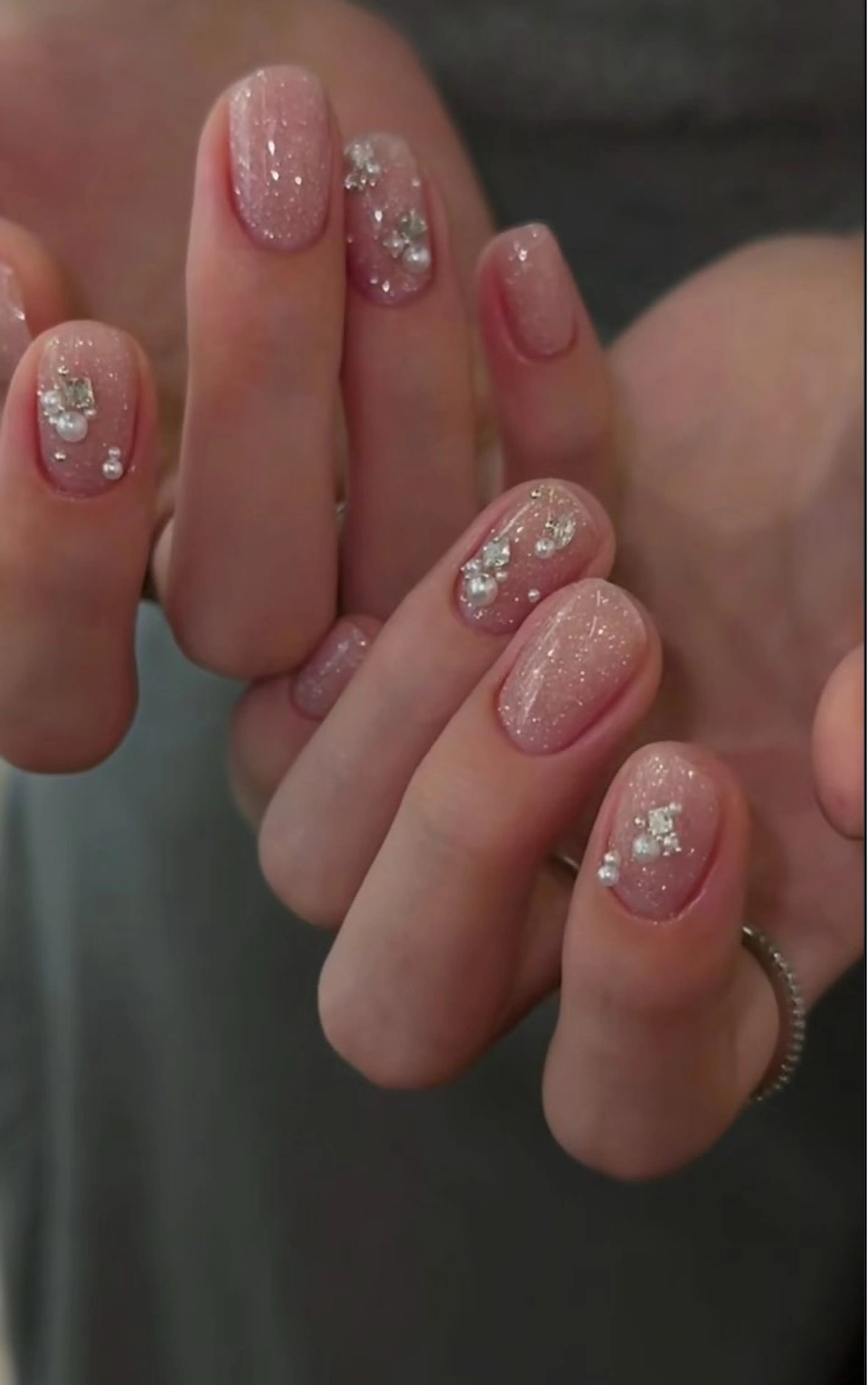 ネイル フットネイル フレンチネイル グラデーション ハート 韓国ネイル ハンドネイル Lynn_ Nailのネイルデザイン