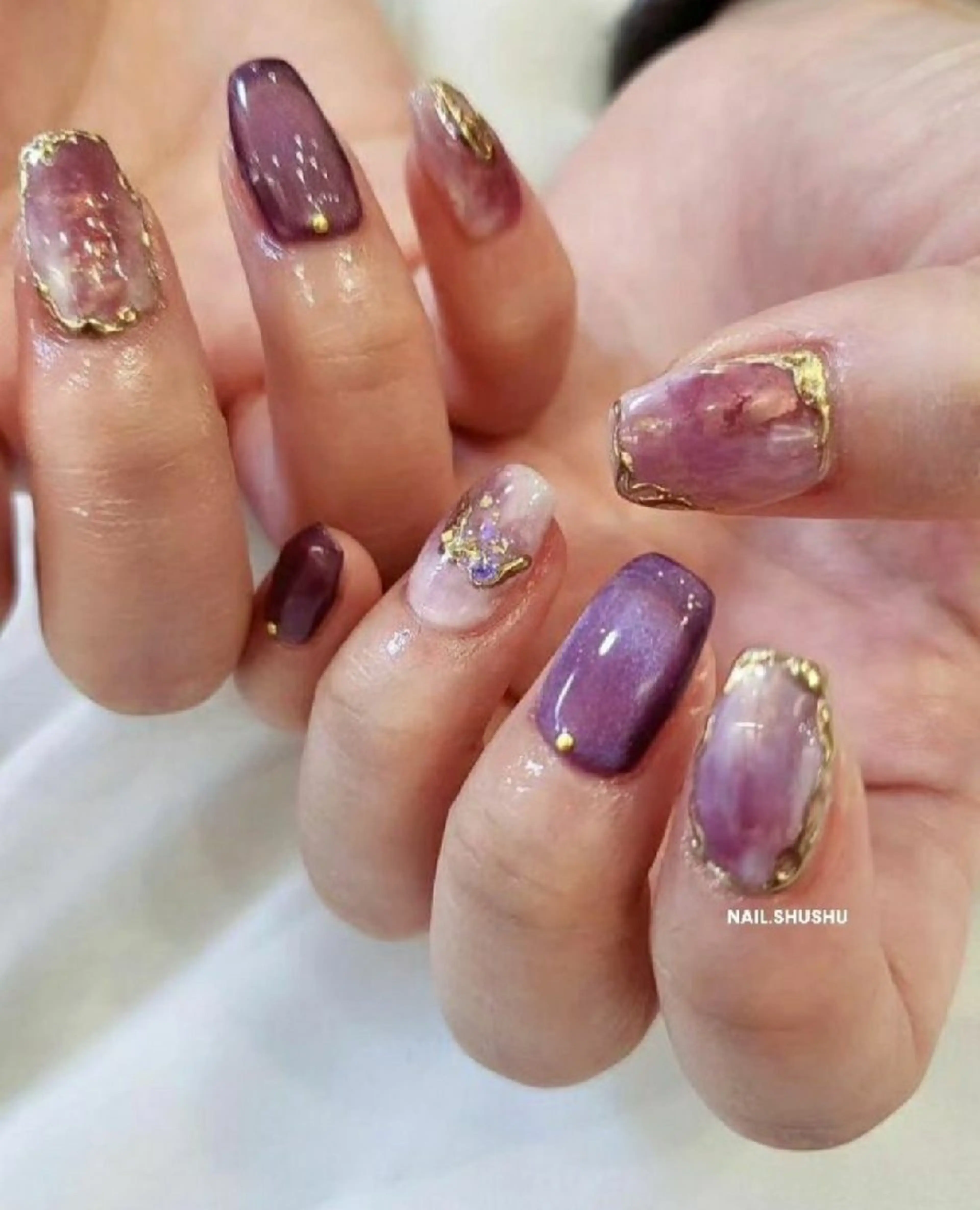 ネイル 持ち込み ニュアンスネイル ワンカラーネイル シンプルネイル 春ネイル ハンドネイル 3dパーツ/流行り 👧shushu❤️のネイルデザイン