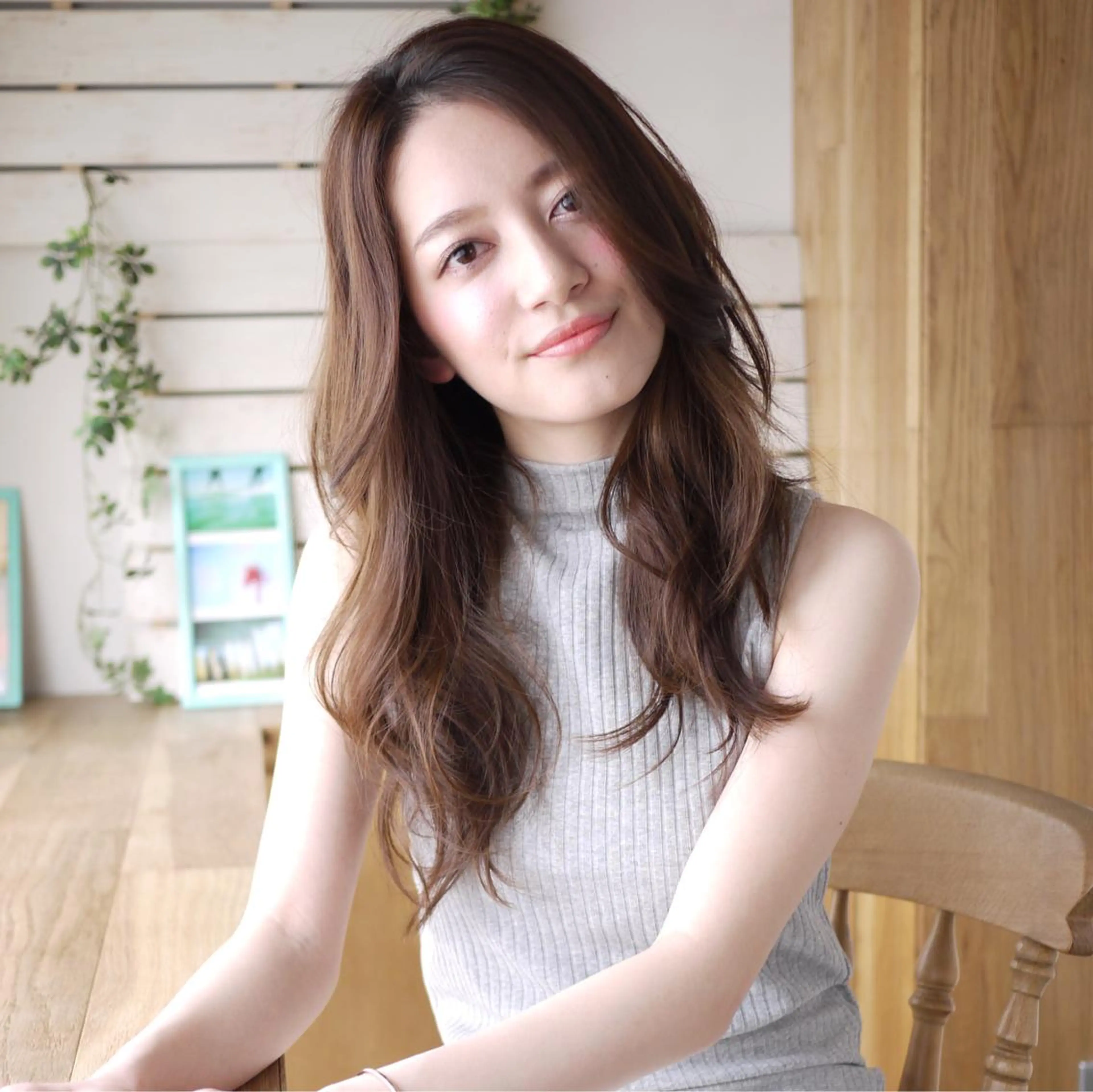 ロング パーマ デジタルパーマ 若杉 諒のヘアスタイル