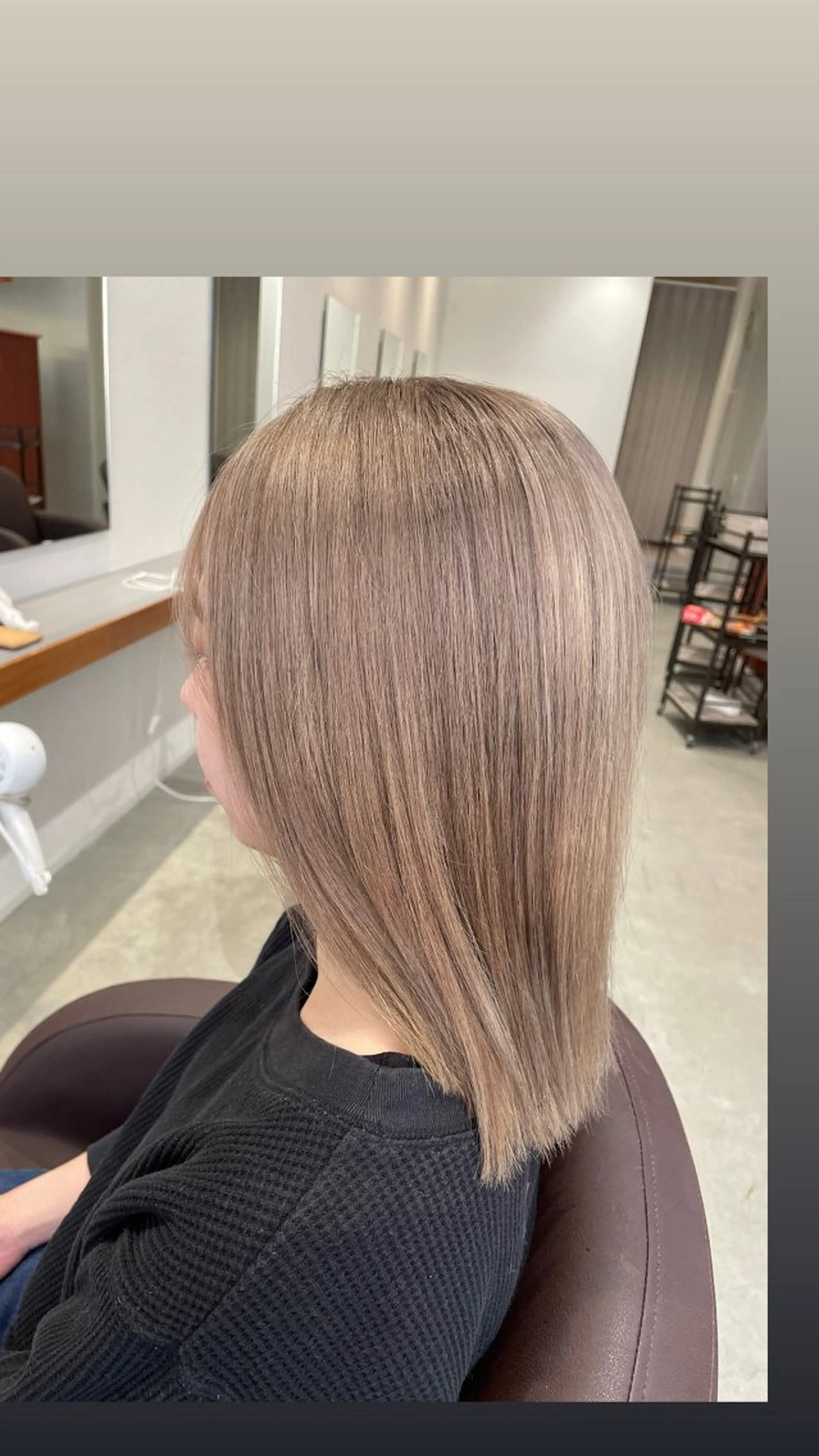 ミディアム カラー 透明感カラー🦋艶髪 イヴカ💙のヘアスタイル