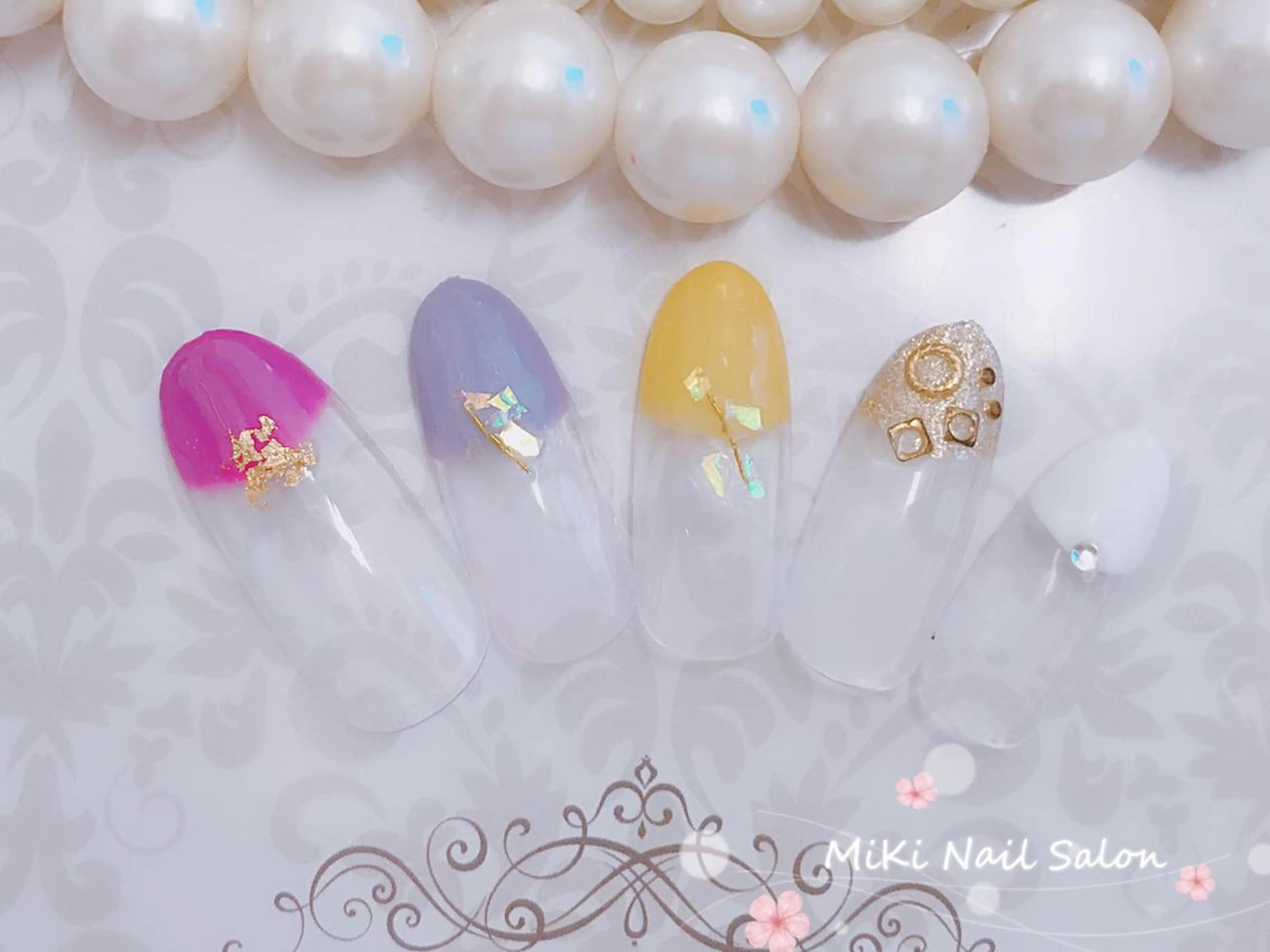 ネイル MiKi Nai池袋 長さだし得意のネイルデザイン