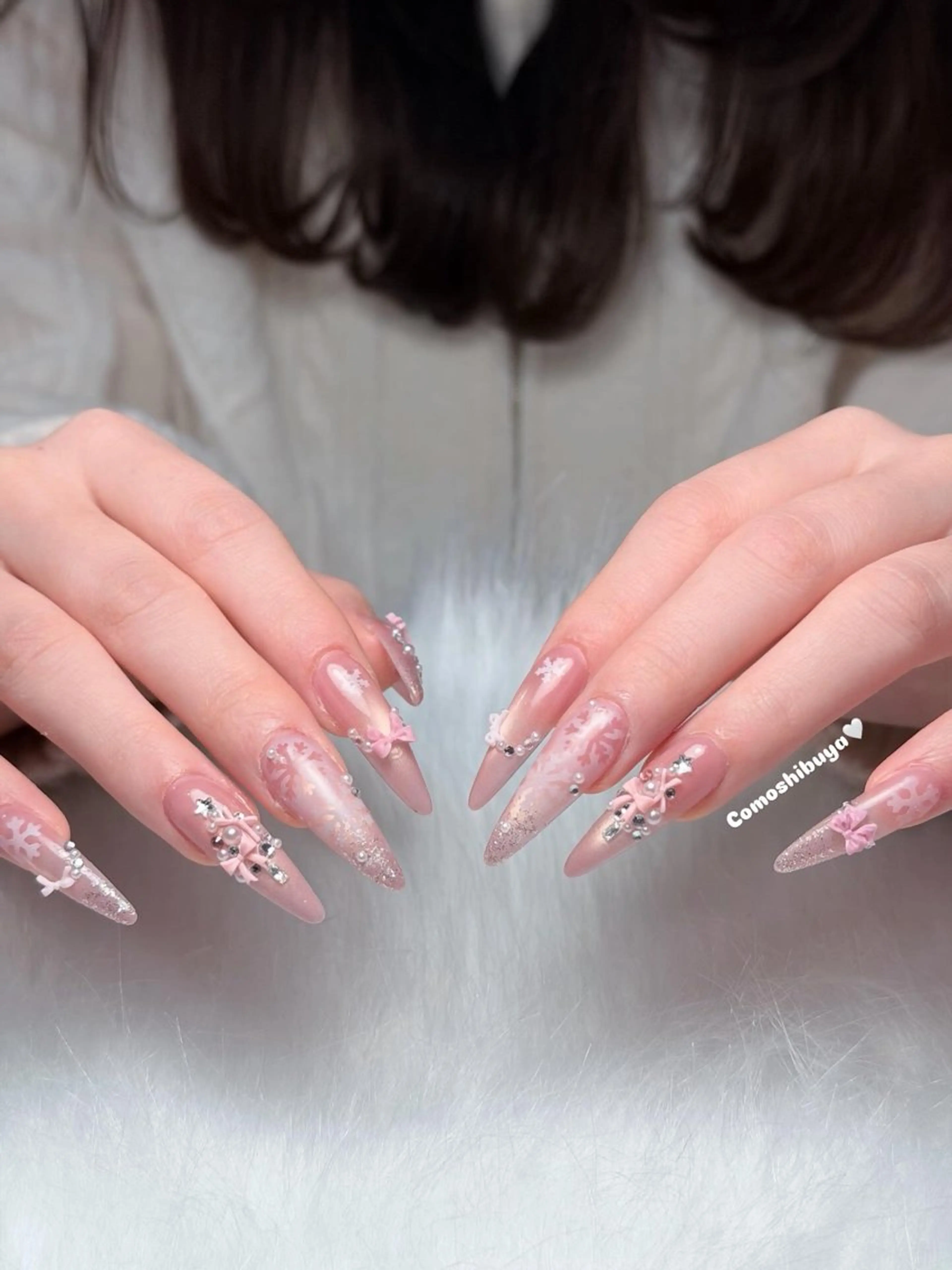 ネイル 韓国ネイル シンプルネイル ワンホンネイル ハンドネイル CoMo Nailのネイルデザイン