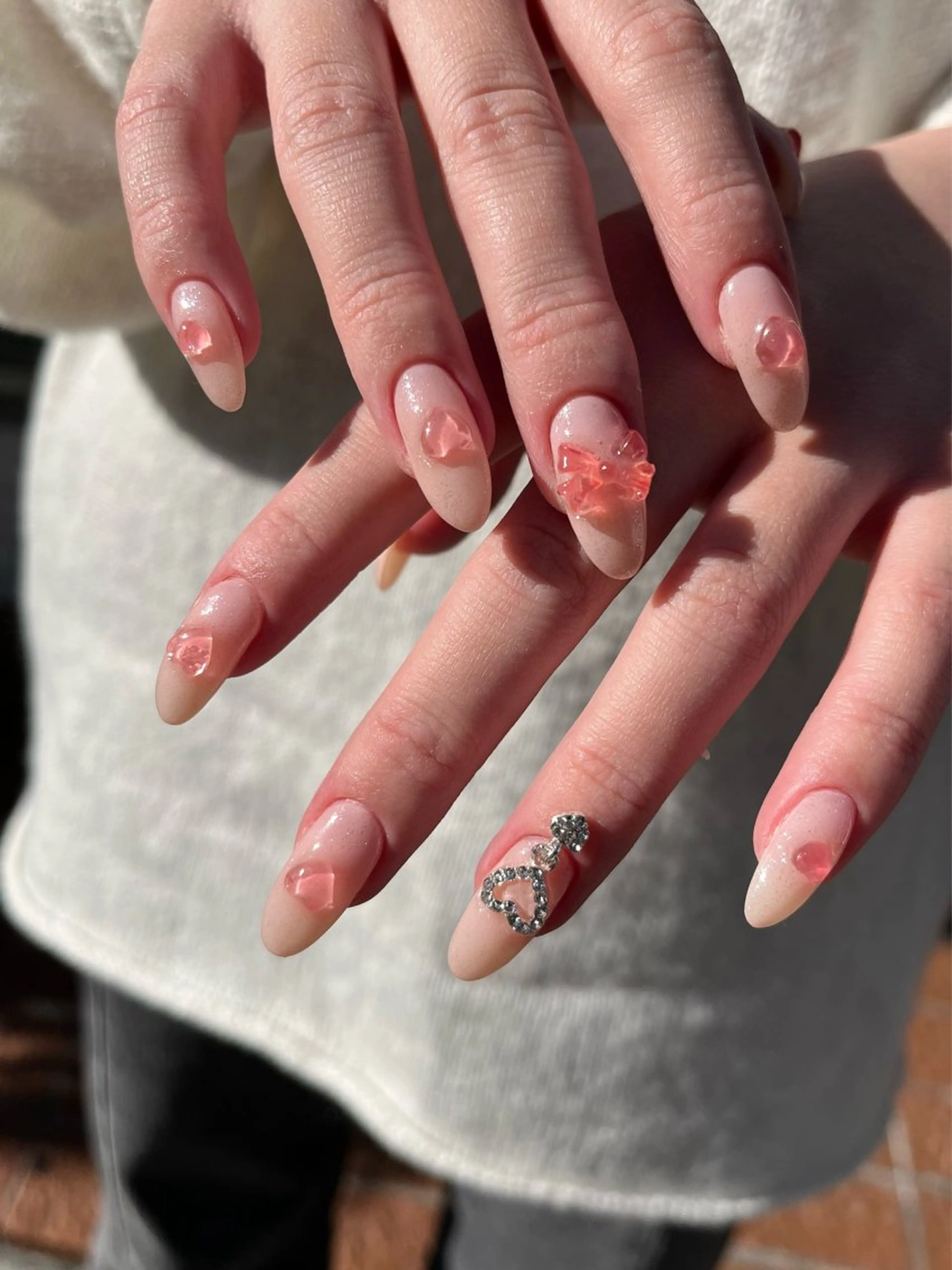 ネイル ワンカラーネイル ピンク 春ネイル ハンドネイル ballie／小野原 なつみのネイルデザイン