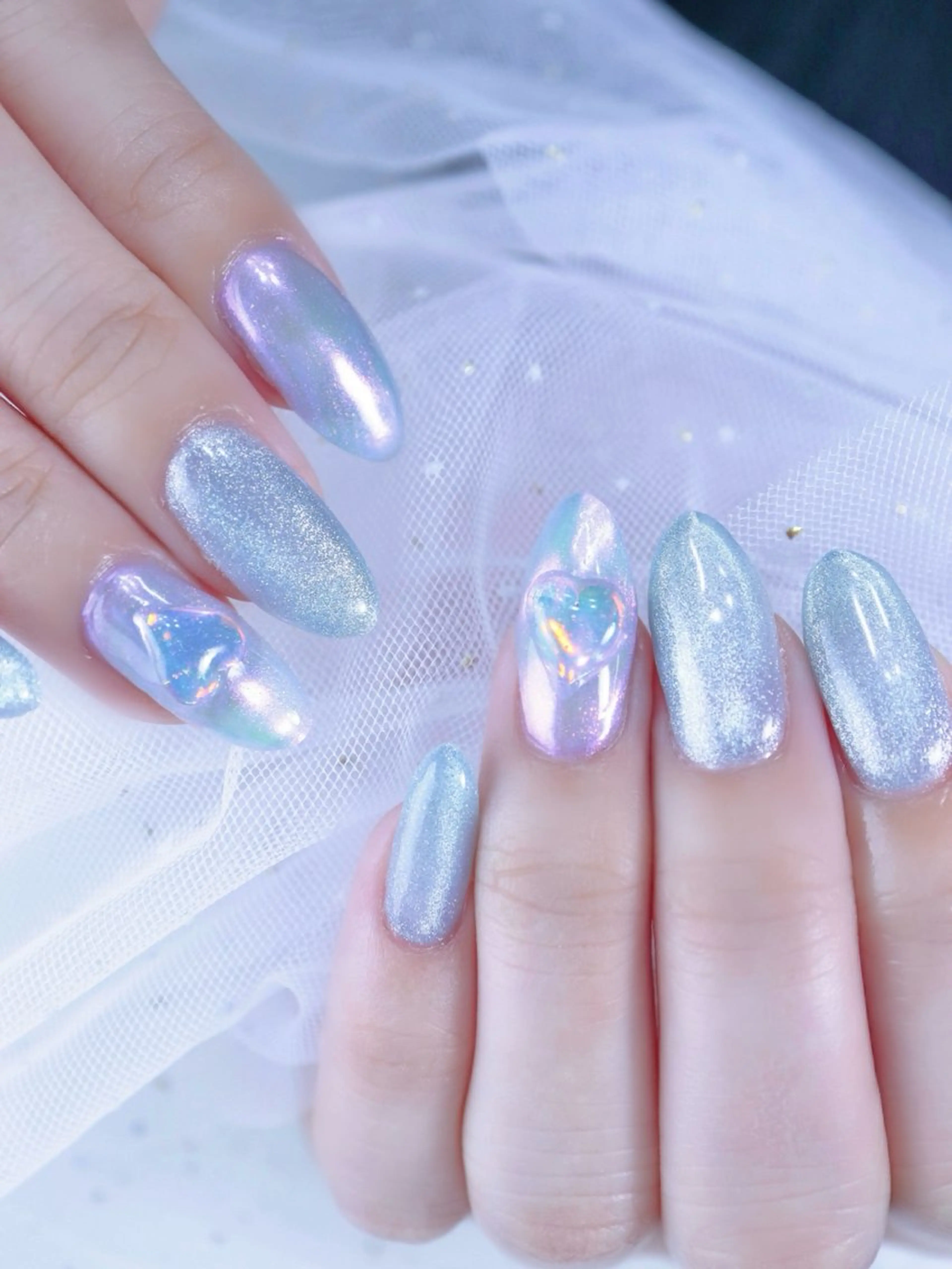 ネイル オーロラネイル nail floralのネイルデザイン