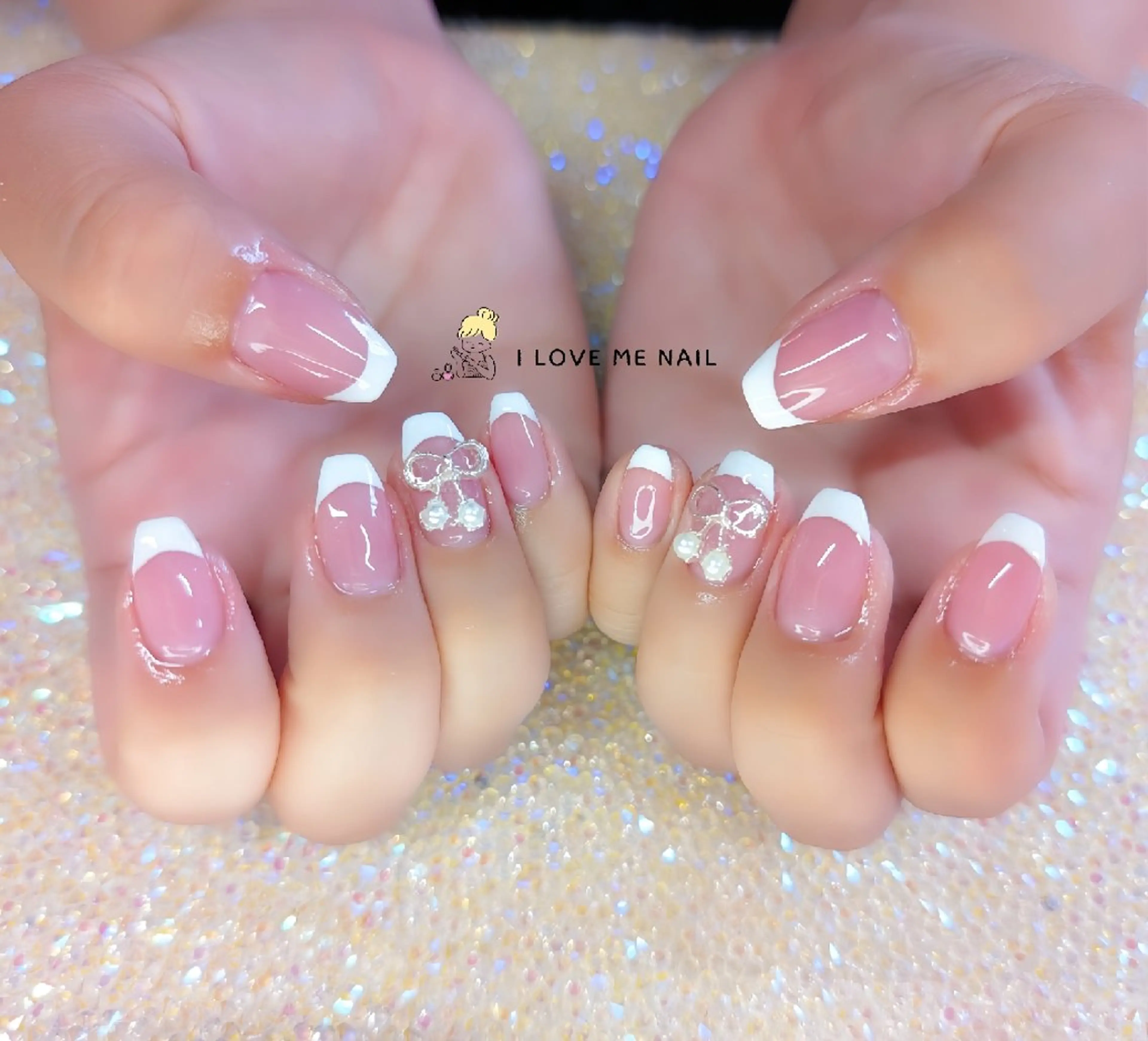 ネイル 長さ出し ジェルネイル ハート 韓国ネイル マグネットネイル ハンドネイル I LOVE ME NAIL.｡.:*♡のネイルデザイン