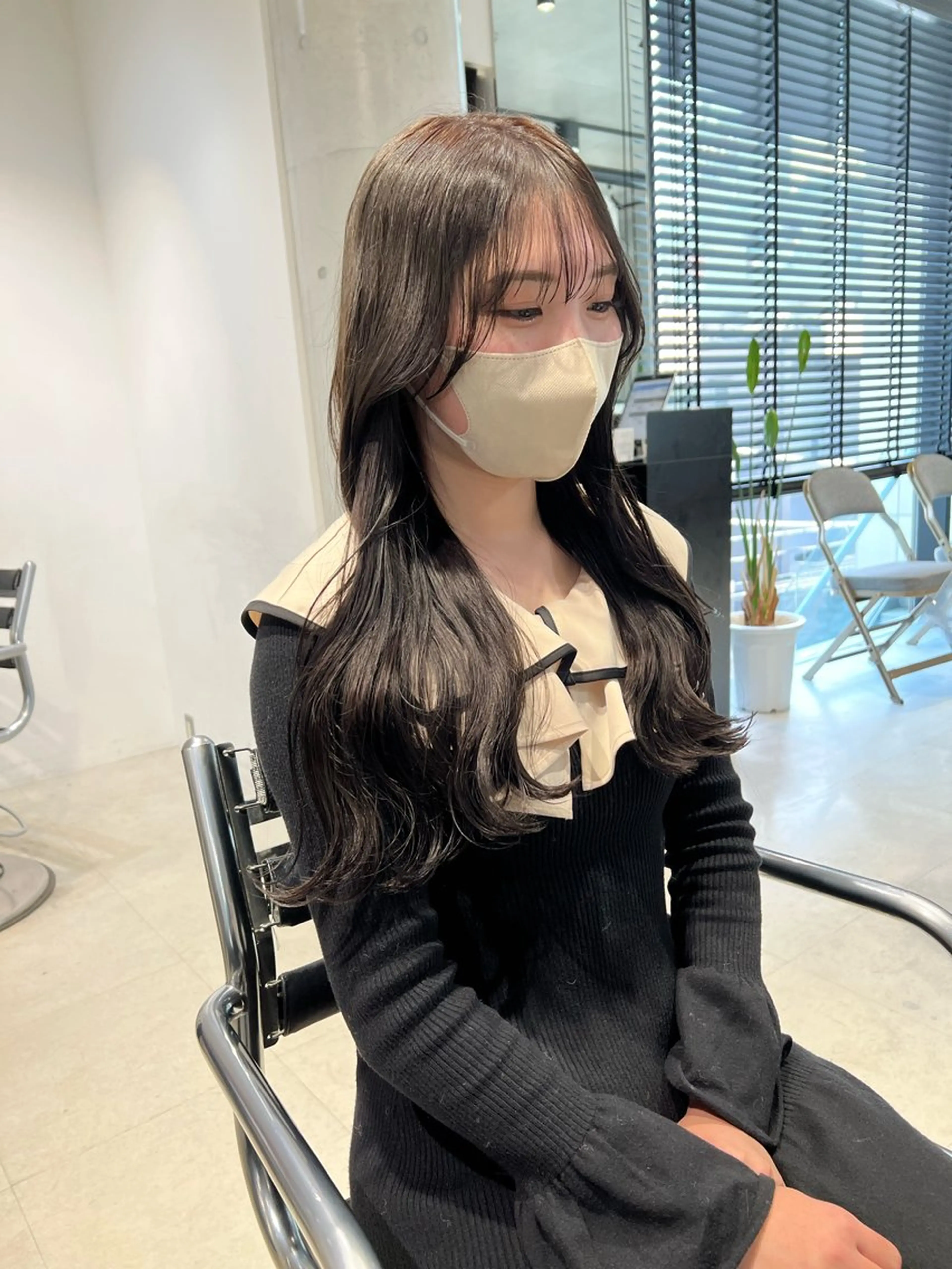 セミロング カラー カット ヘアカラー トリートメント 赤みゼロ/透明感 カラー🌿KANTAのヘアスタイル