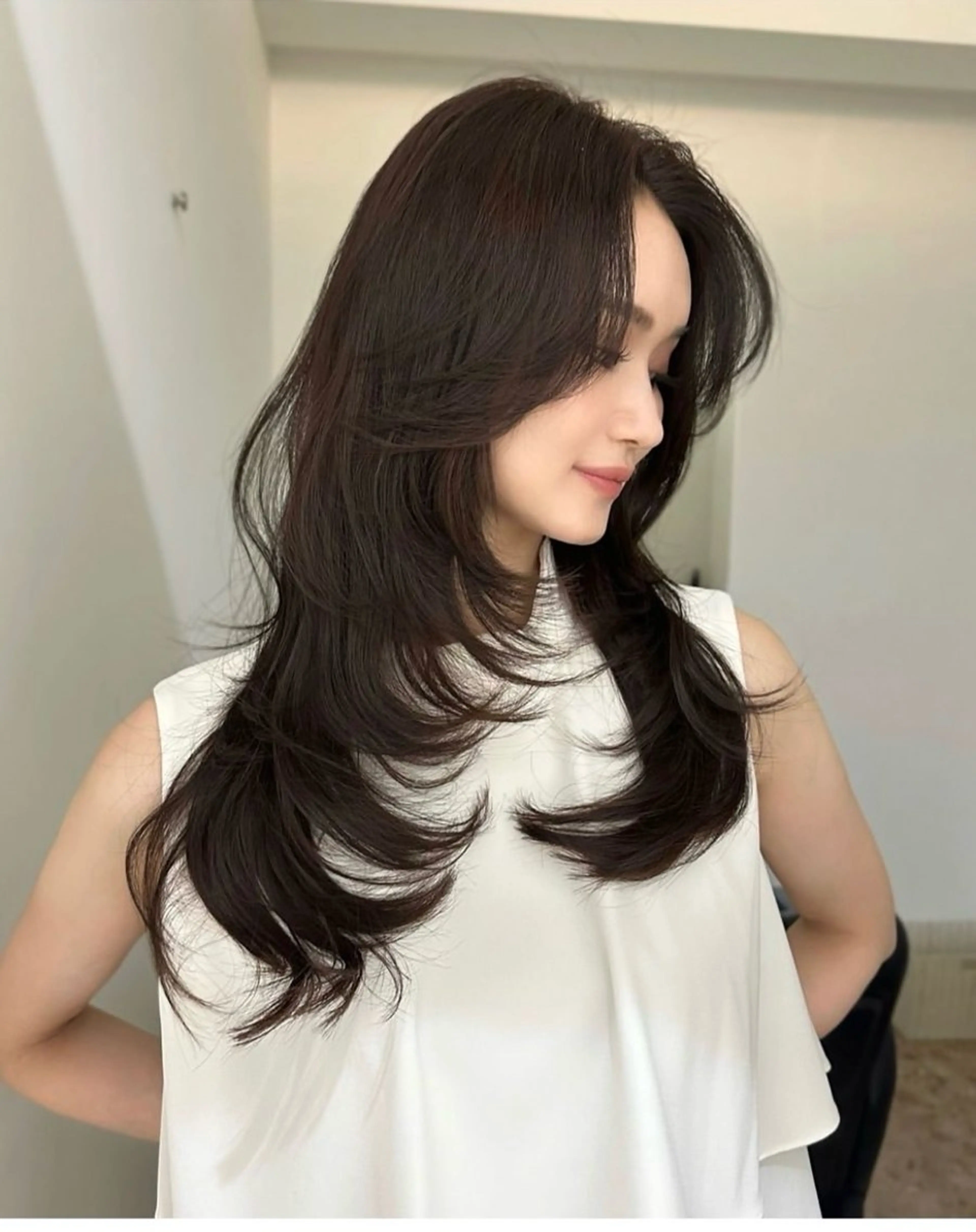 ロング 似合わせカラー/艶 髪質改善/ヨシザキのヘアスタイル