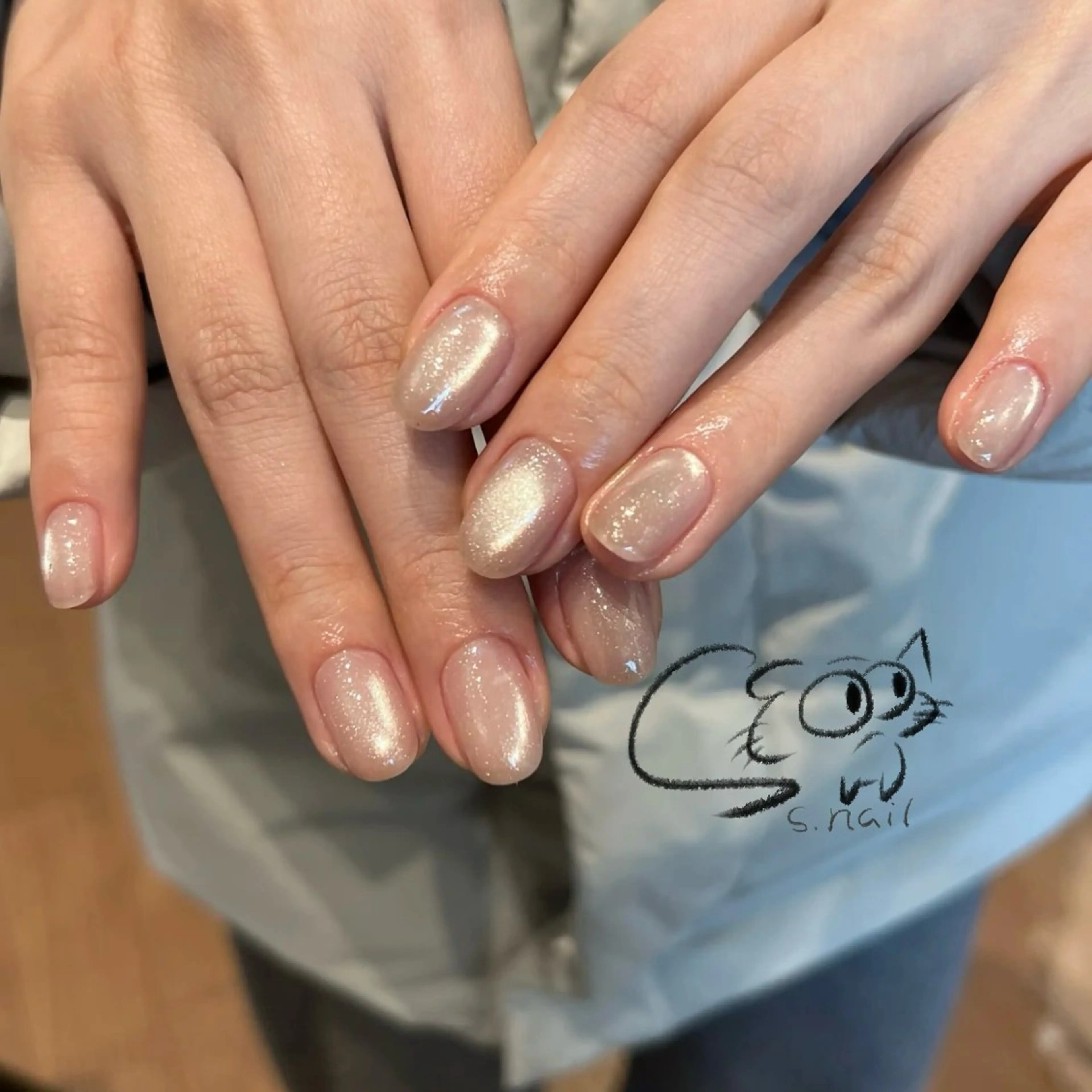 ネイル アートネイル チークネイル フレンチネイル グラデーション マグネットネイル S.nail _のネイルデザイン