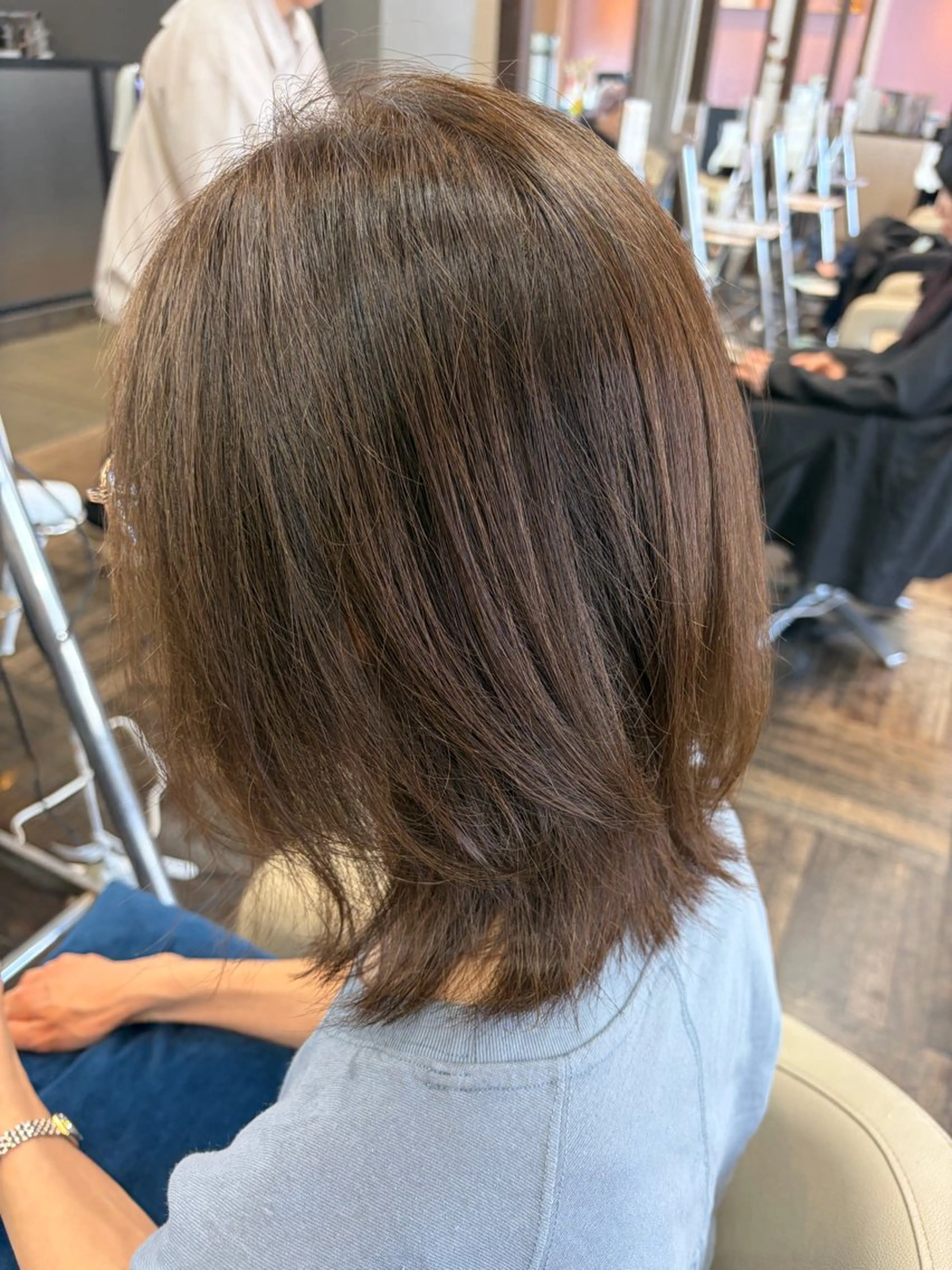 ミディアム カット ヘアカラー <髪質改善>河野 🍑AVANCE.のヘアスタイル
