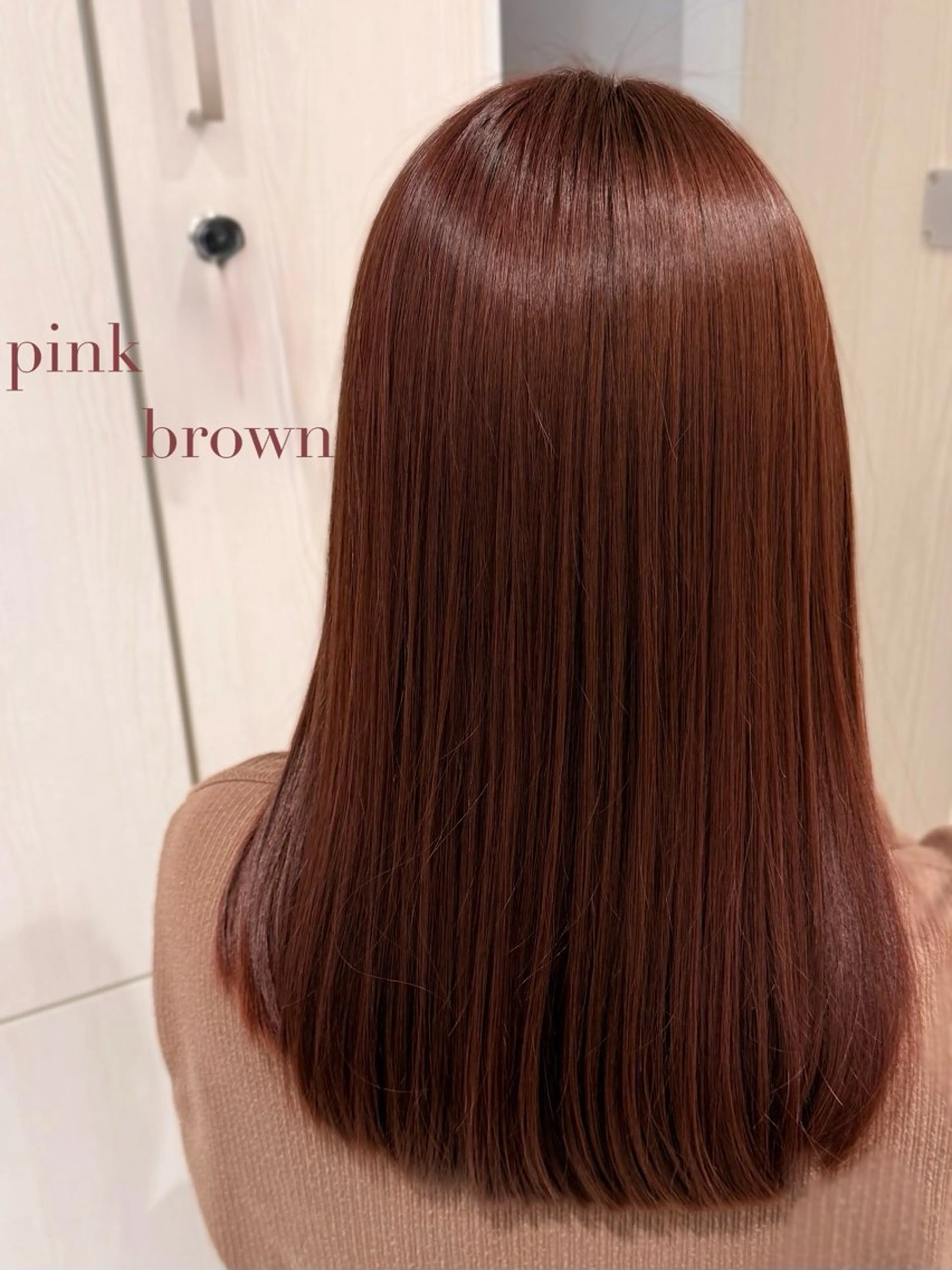 セミロング カット ヘアカラー 縮毛矯正/レイヤー カット🎀rikaのヘアスタイル