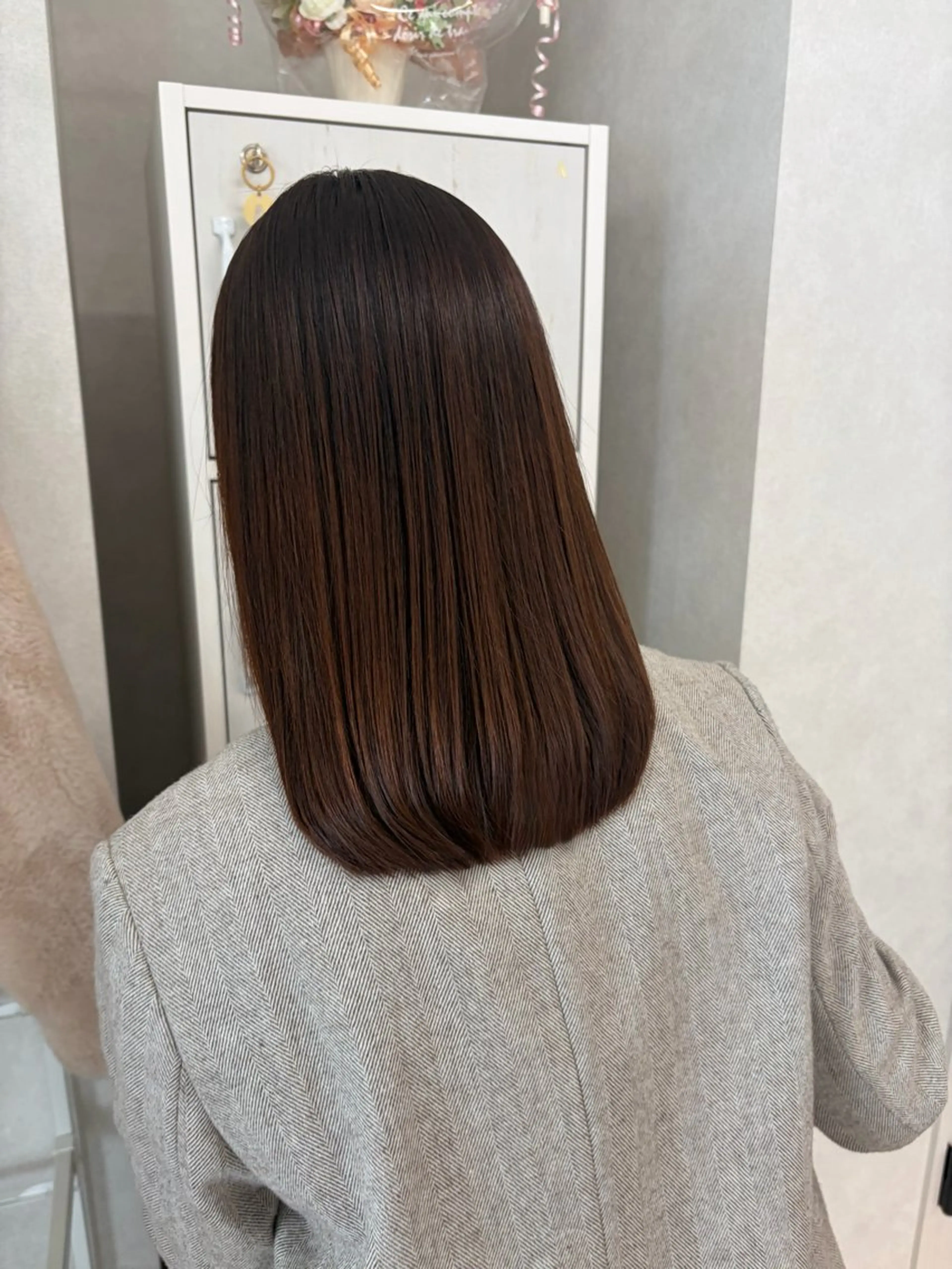 セミロング ヘアカラー トリートメント stylist 倉本恋のヘアスタイル