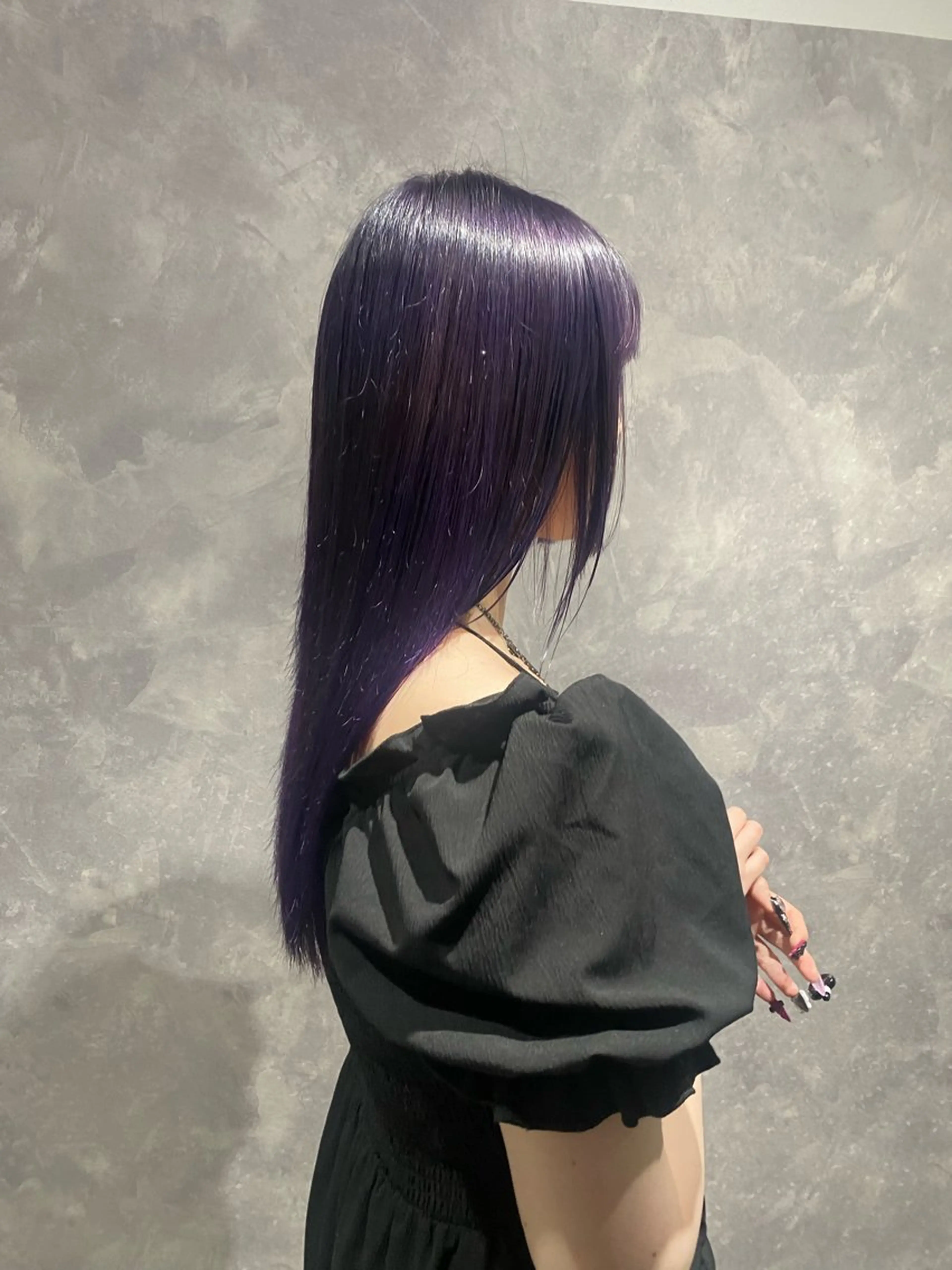 ロング カラー カット ヘアカラー トリートメント Null原宿所属・jyui/原宿 ハイトーン/デザインのヘアスタイル