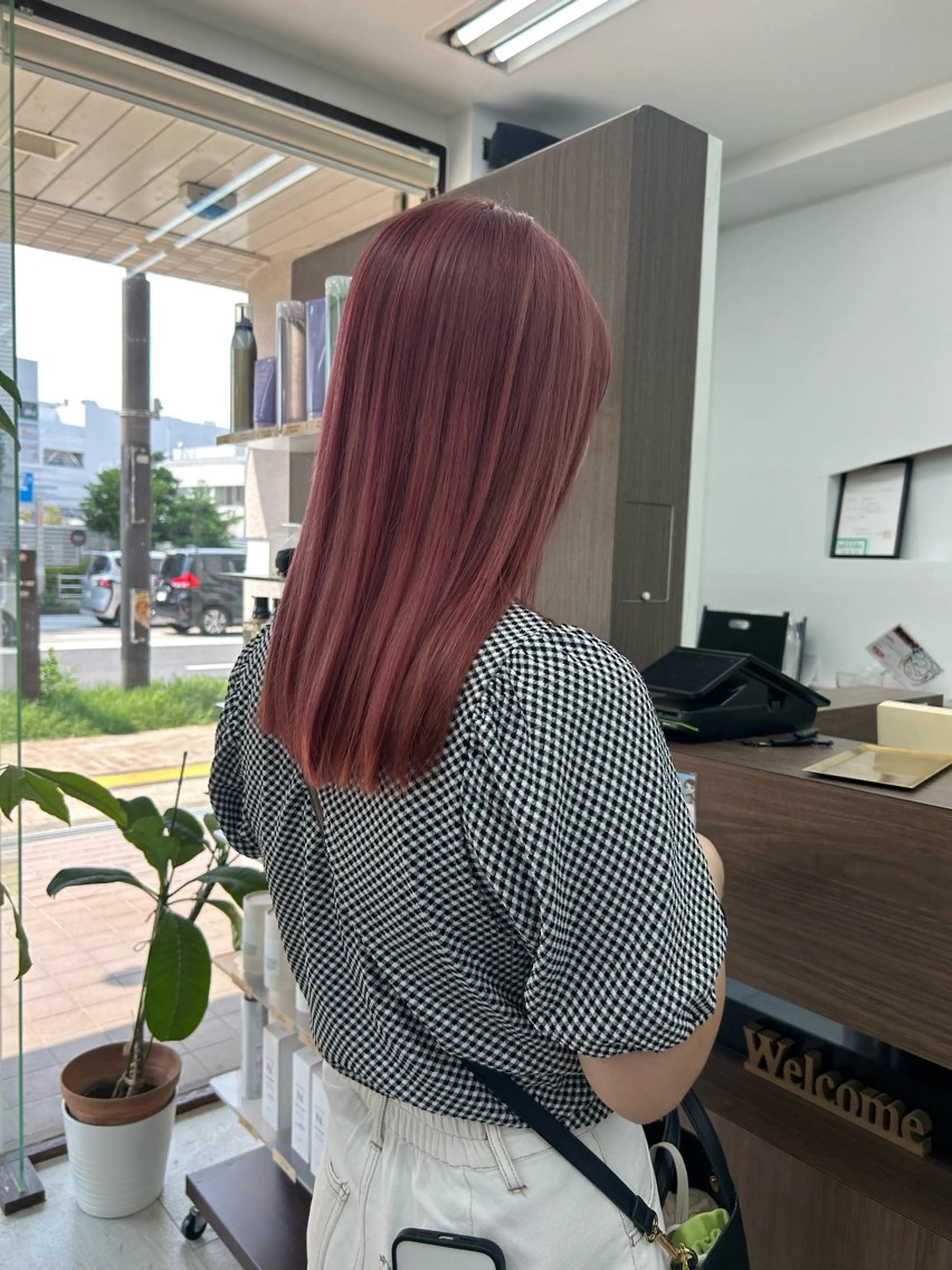 セミロング ヘアカラー トリートメント ダブルカラー/韓国 ヘア/さわのあかねのヘアスタイル