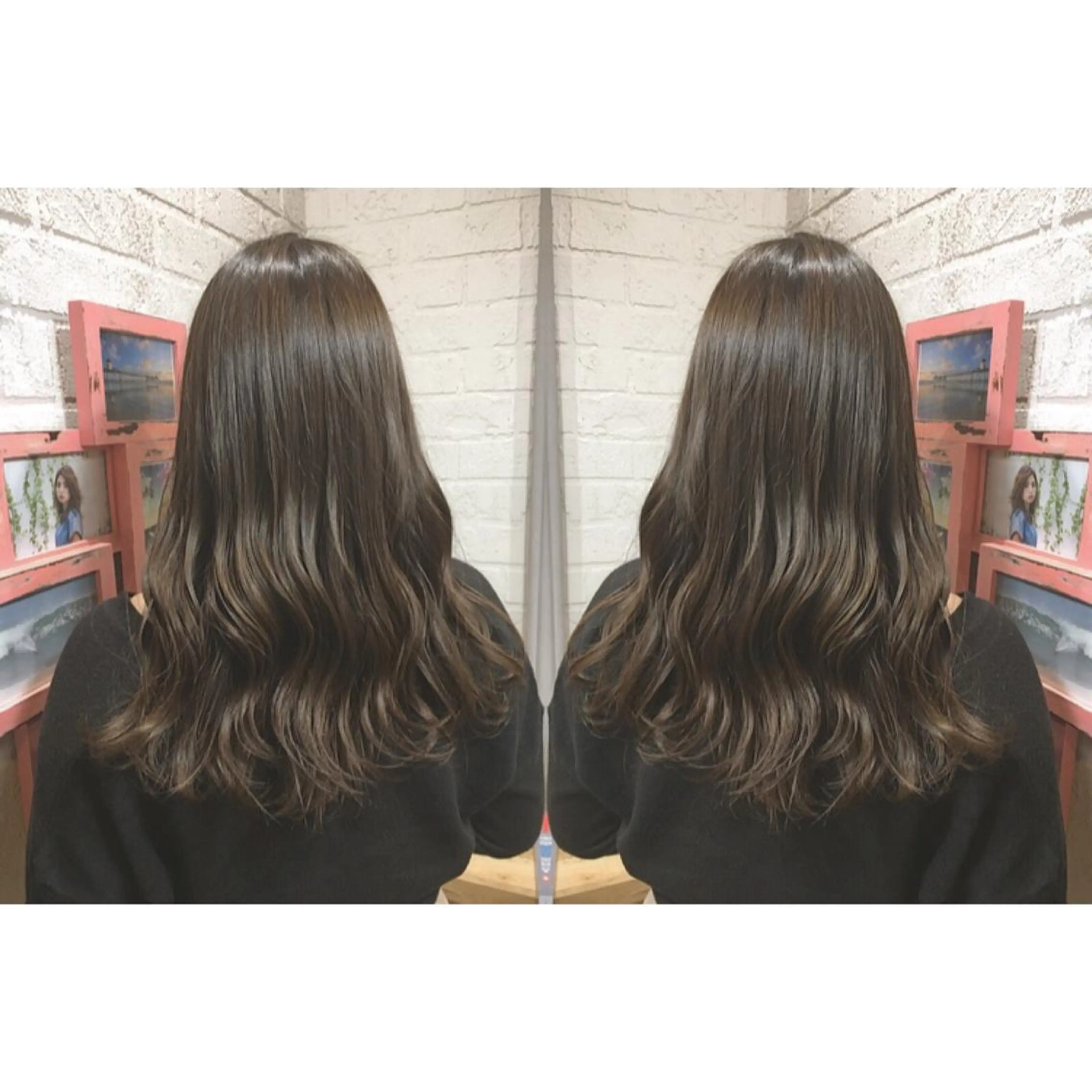 セミロング カラー ベージュカラー メンズhair /こえびのヘアスタイル