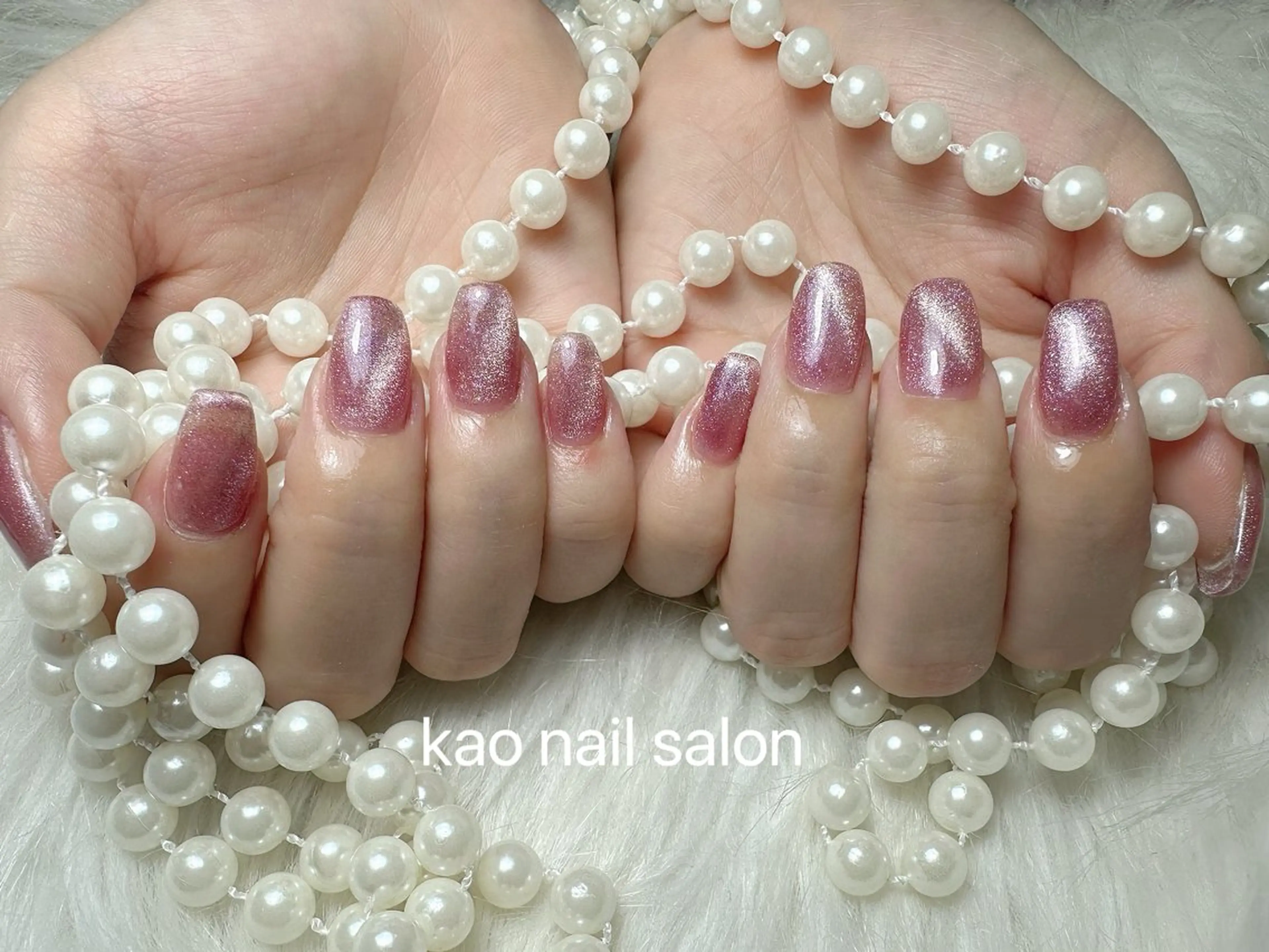 ネイル マグネットネイル ハンドネイル kao nail マグネット/長さだしのネイルデザイン