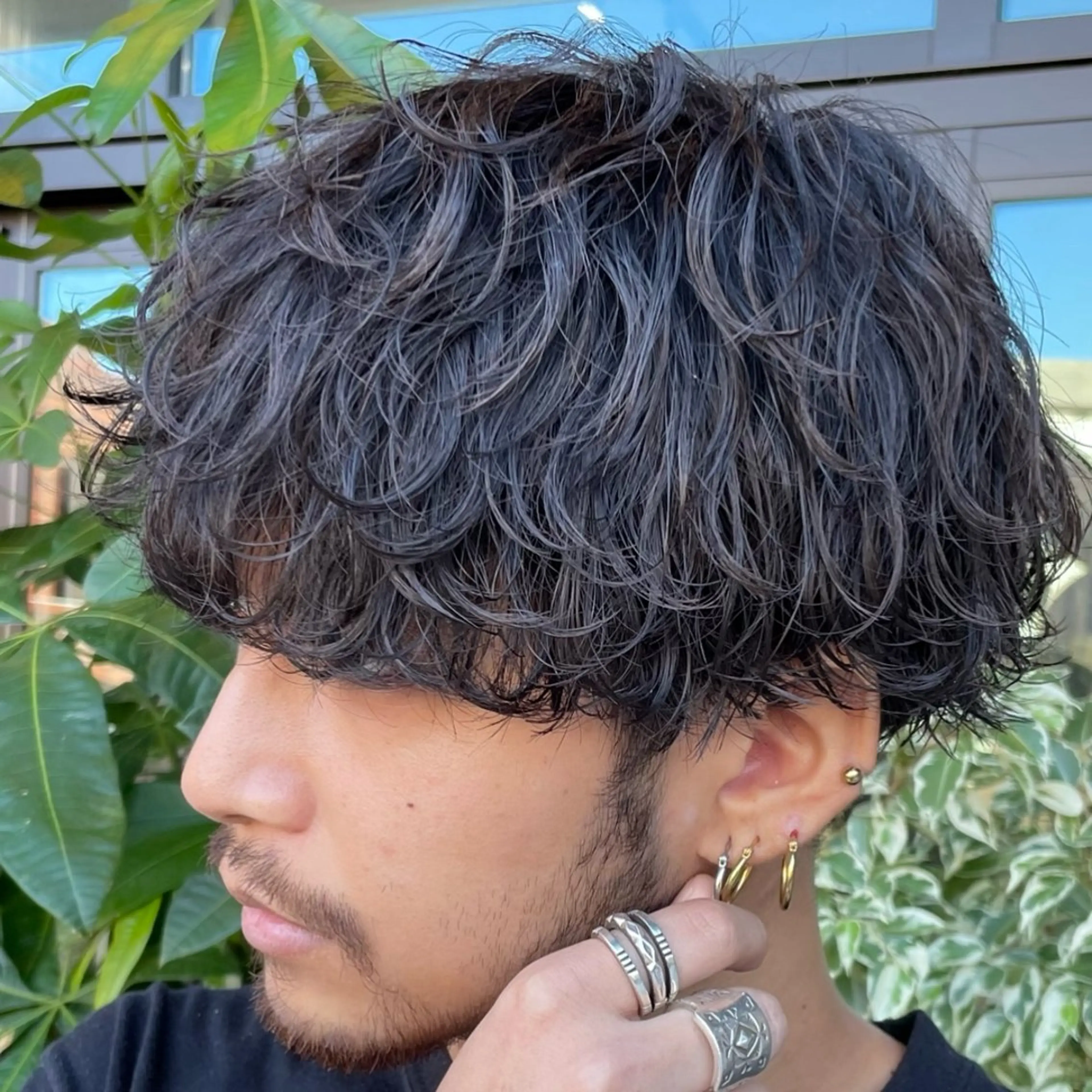 ミディアム パーマ ヘアアレンジ fifth 石川 凪のヘアスタイル