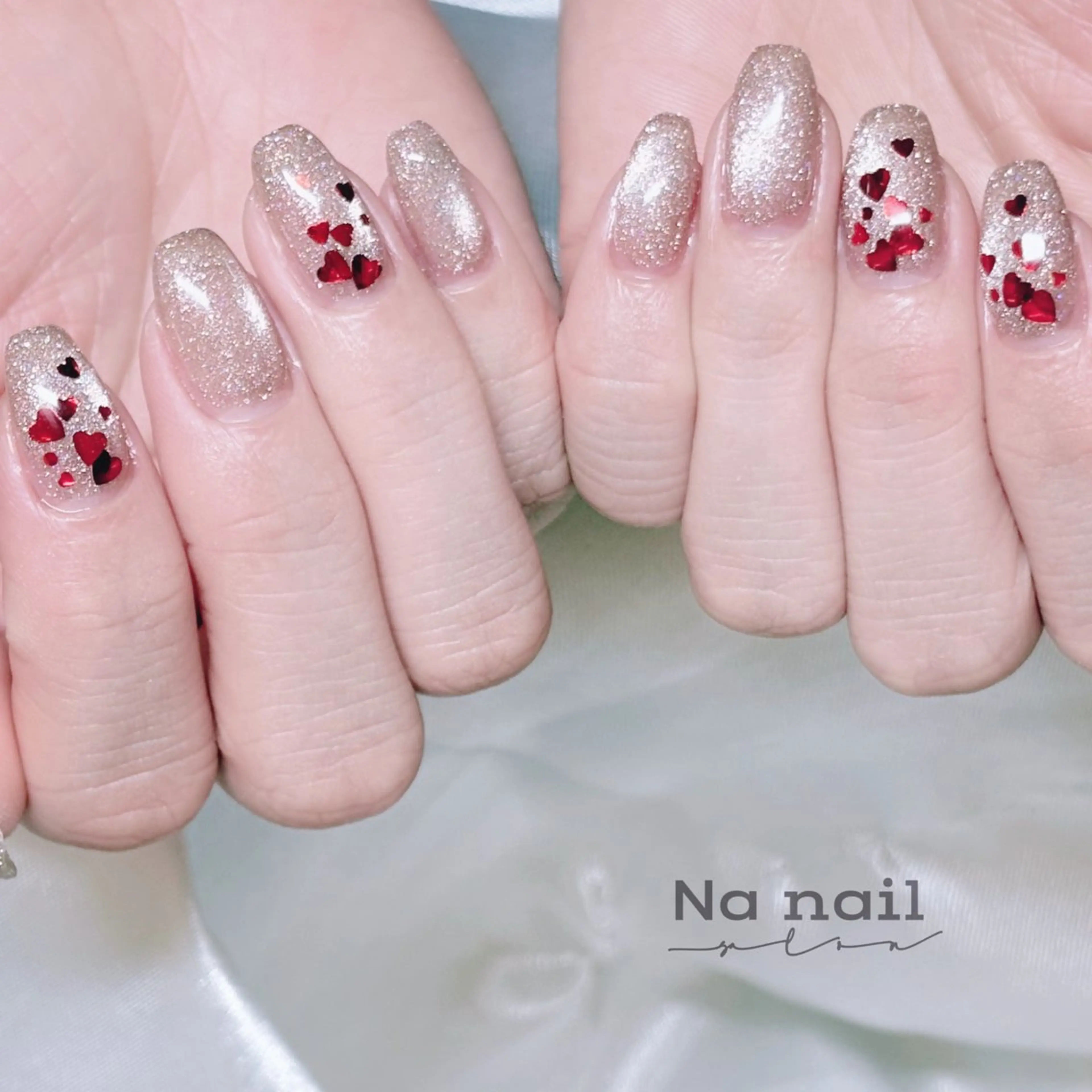 ネイル ホログラムネイル マグネットネイル ハンドネイル CC Nail 高田馬場のネイルデザイン