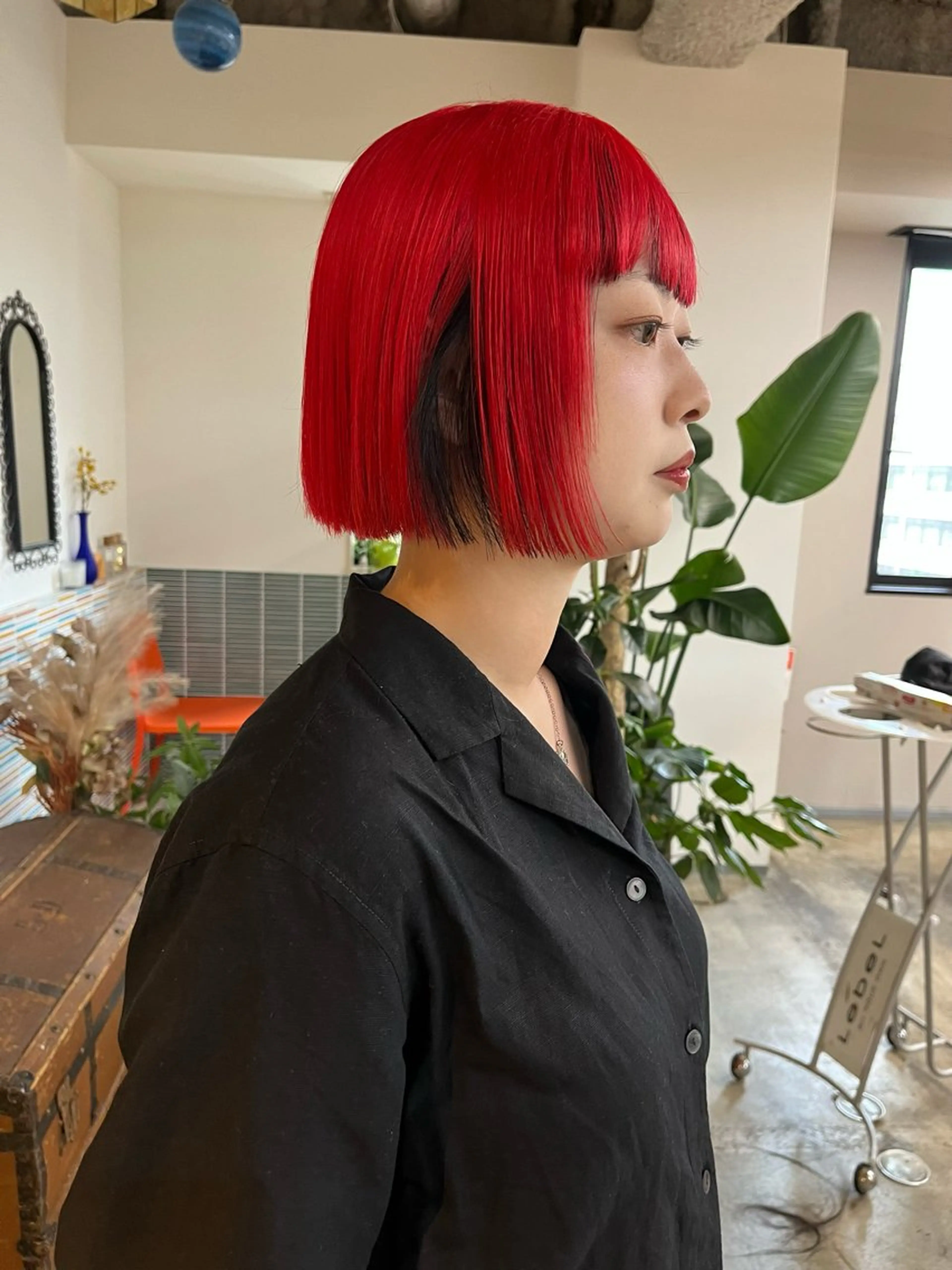 ミディアム カラー ブリーチ ボブ カット ヘアカラー トリートメント 🩷ハイトーン透明感 レイヤー🩷ユリカのヘアスタイル