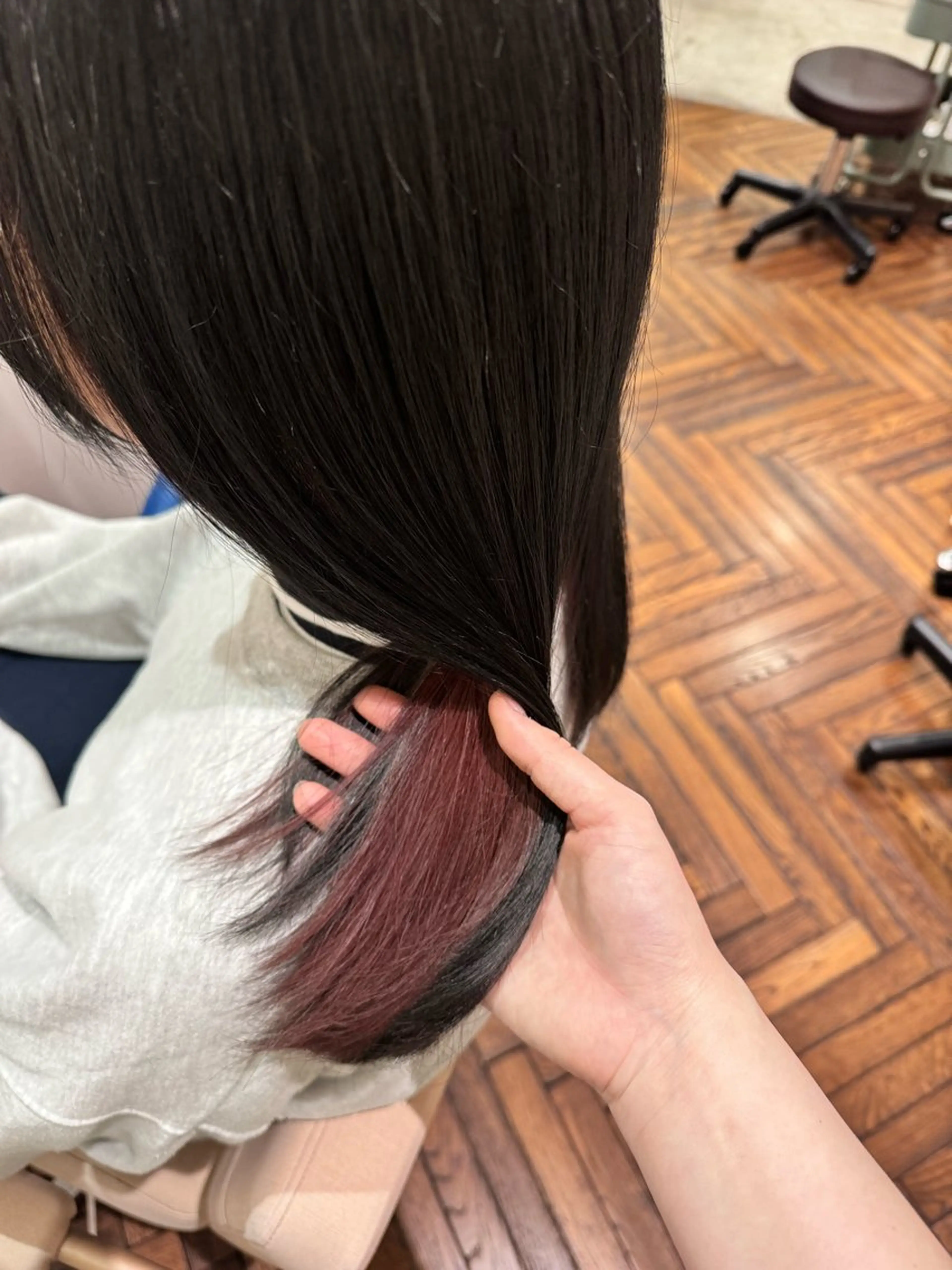 ロング 韓国レイヤー/透明感 カラー/Harukiのヘアスタイル