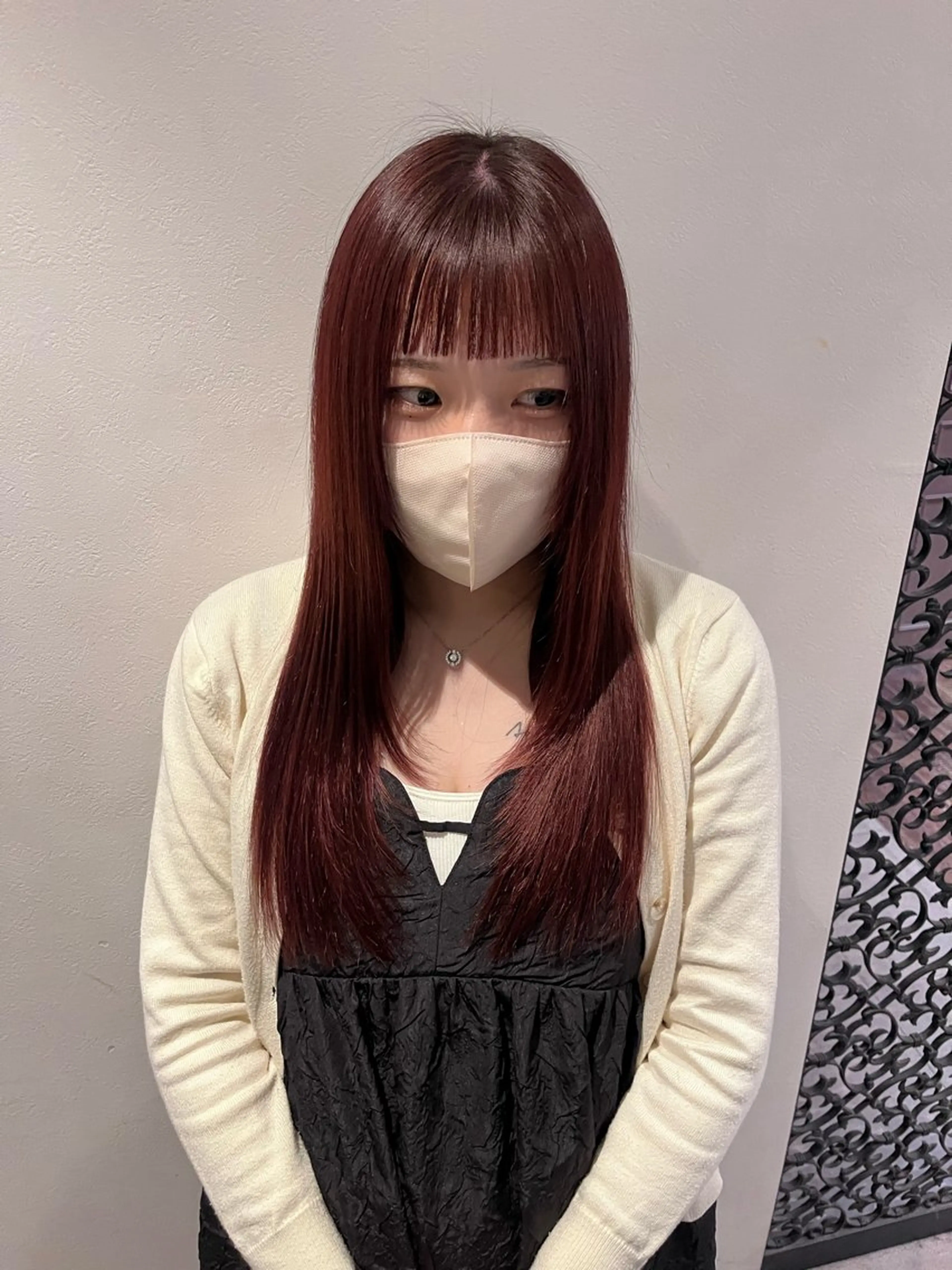 ロング 縮毛矯正 【美ボブ. カラー】midoのヘアスタイル