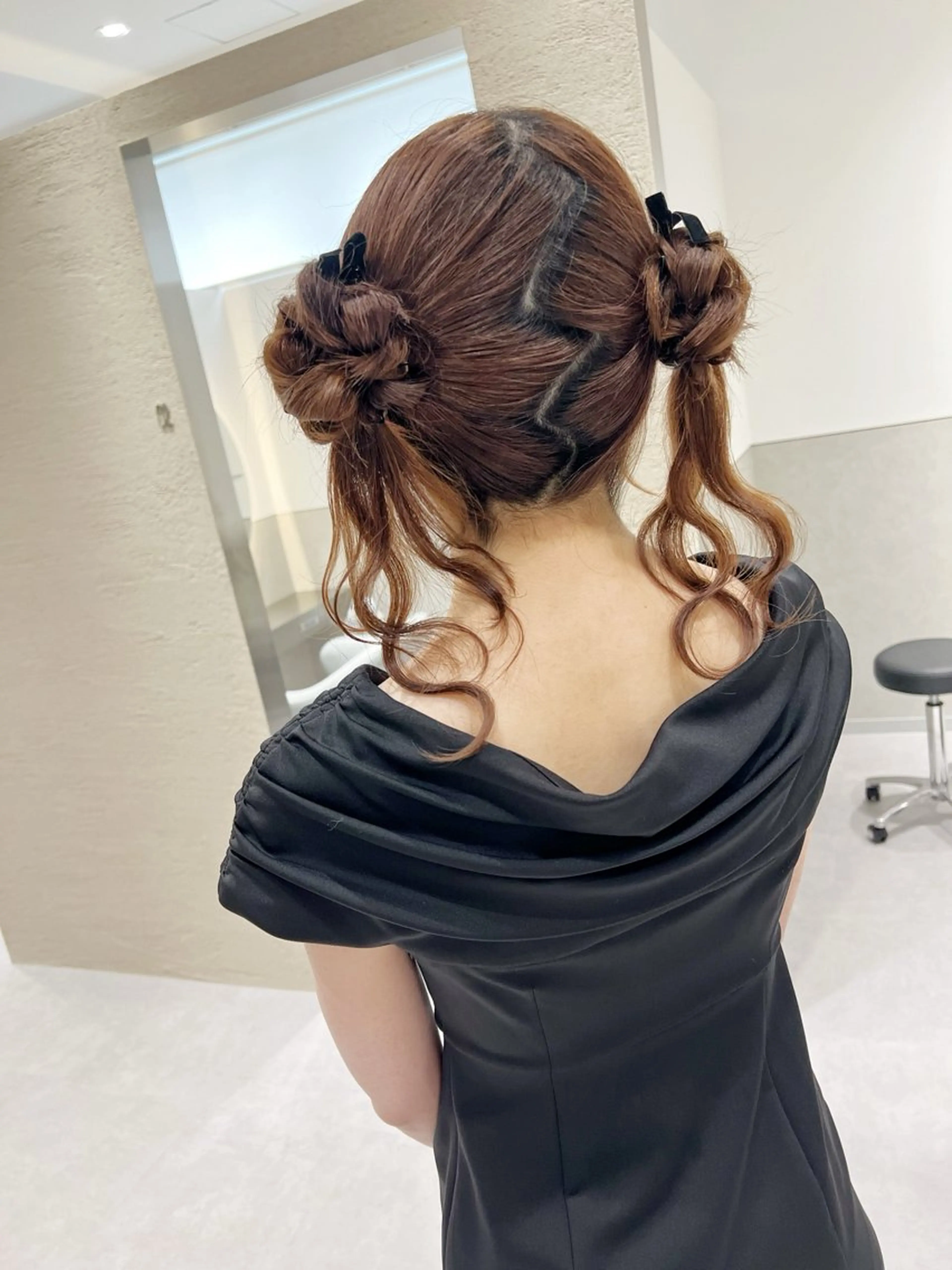 ロング ヘアアレンジ 結婚式・ブライダル ヘアセット 新宿color🐝 AYAKA🌈💖のヘアスタイル