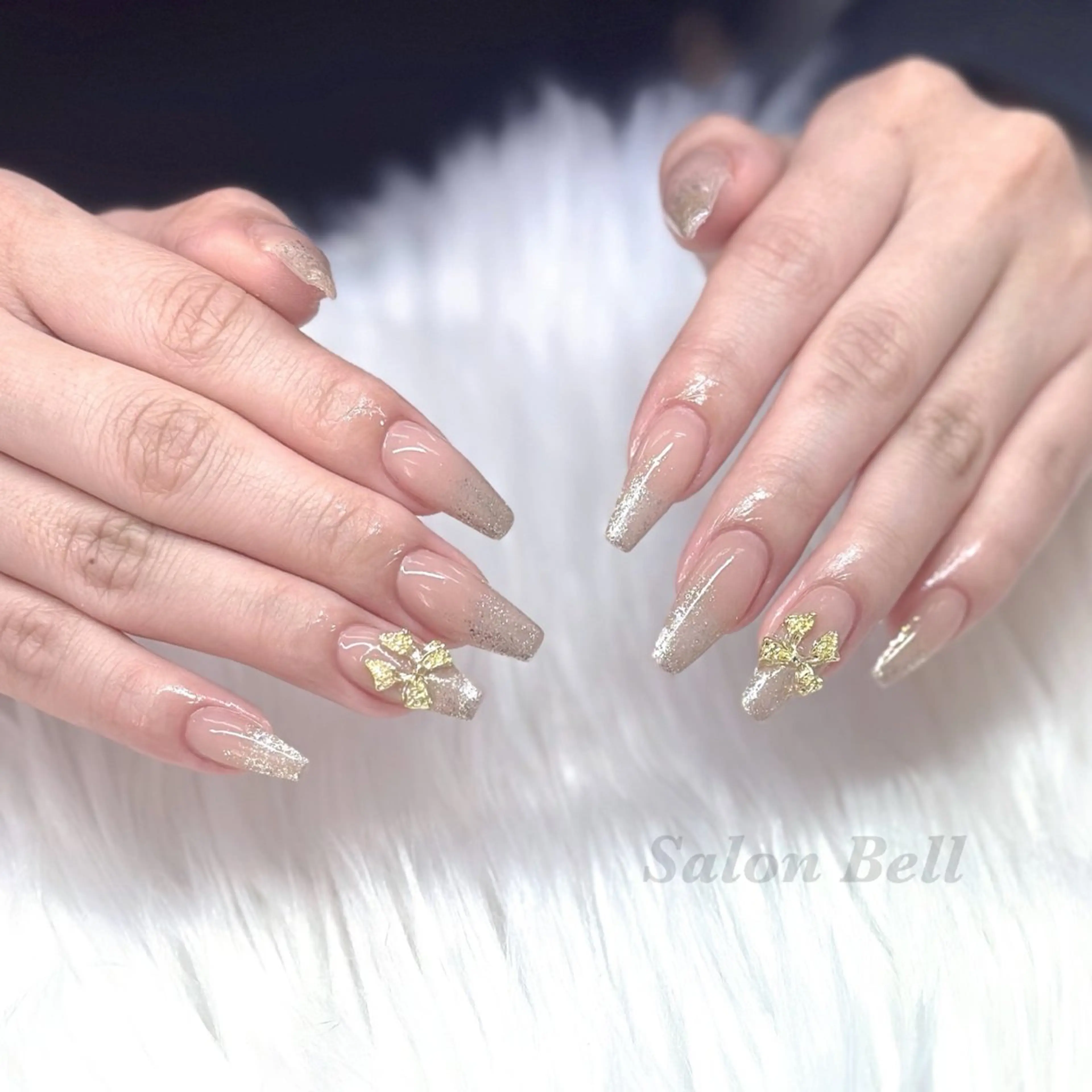 ネイル リボン Totalsalon Bell木村𝜗𝜚のネイルデザイン