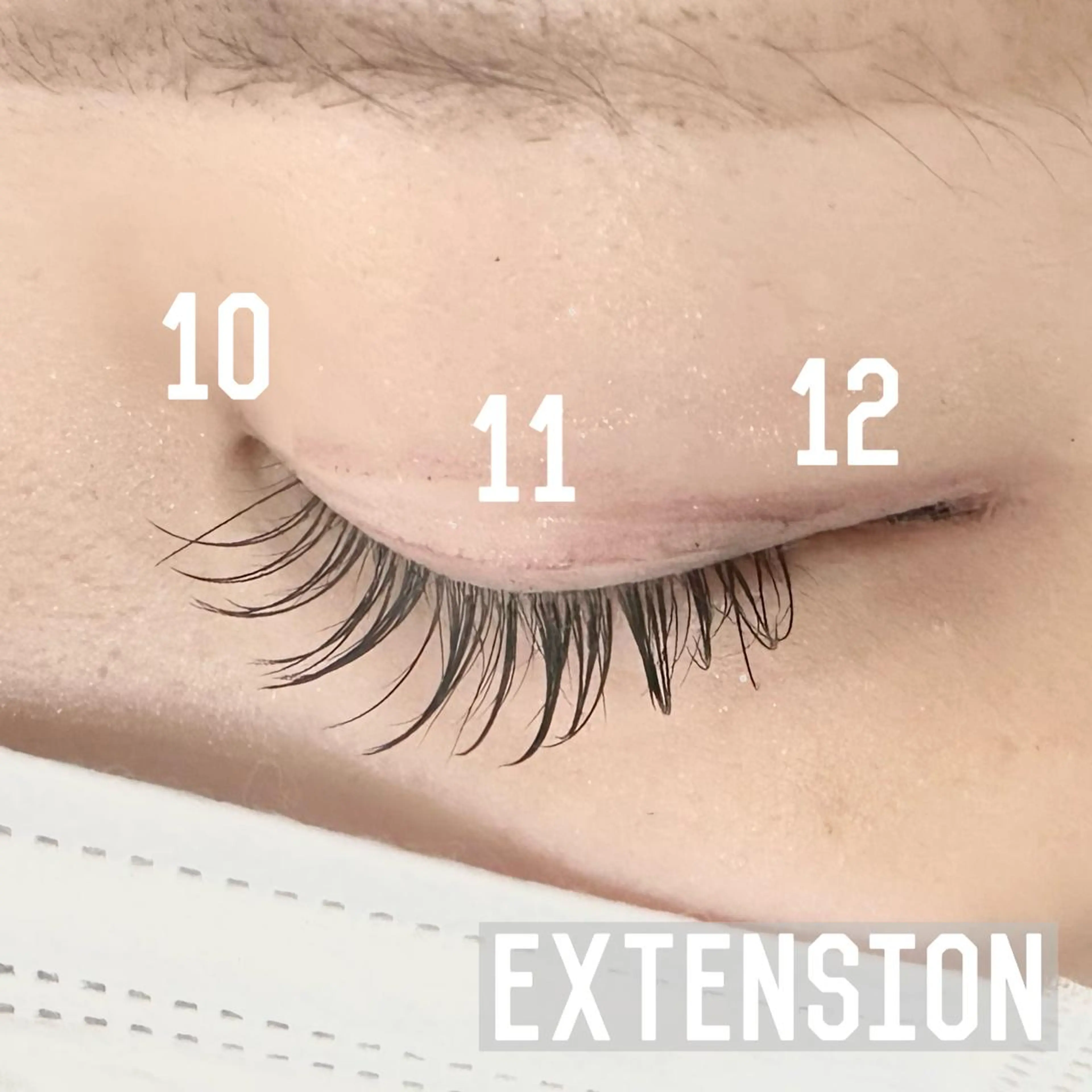 マツエク・マツパ 目尻長め ミンク MYU🩵 Mirajuのマツエク・マツパデザイン