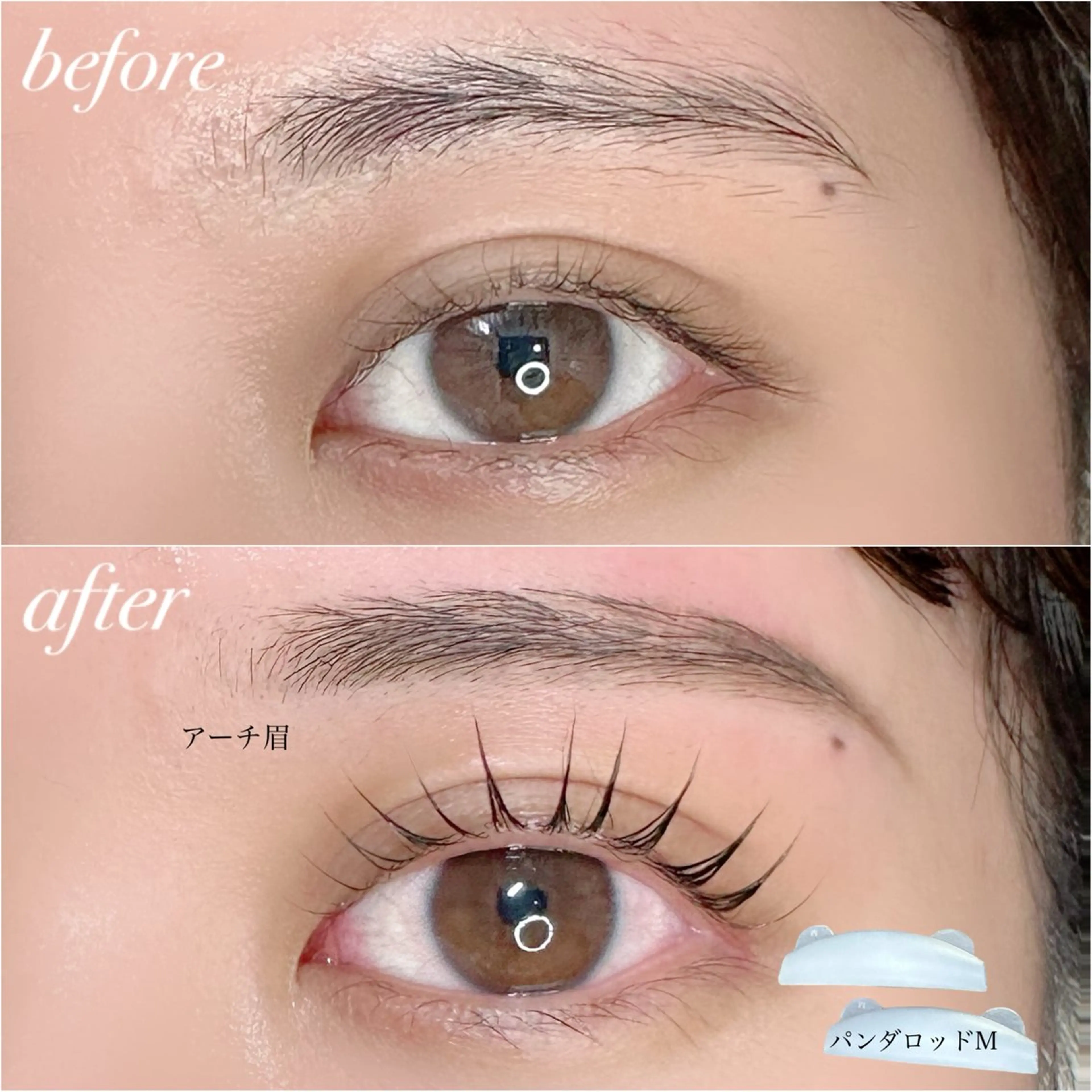 マツエク・マツパ マツパ NOA名駅束感まつげ ×眉毛SENA🎀のマツエク・マツパデザイン