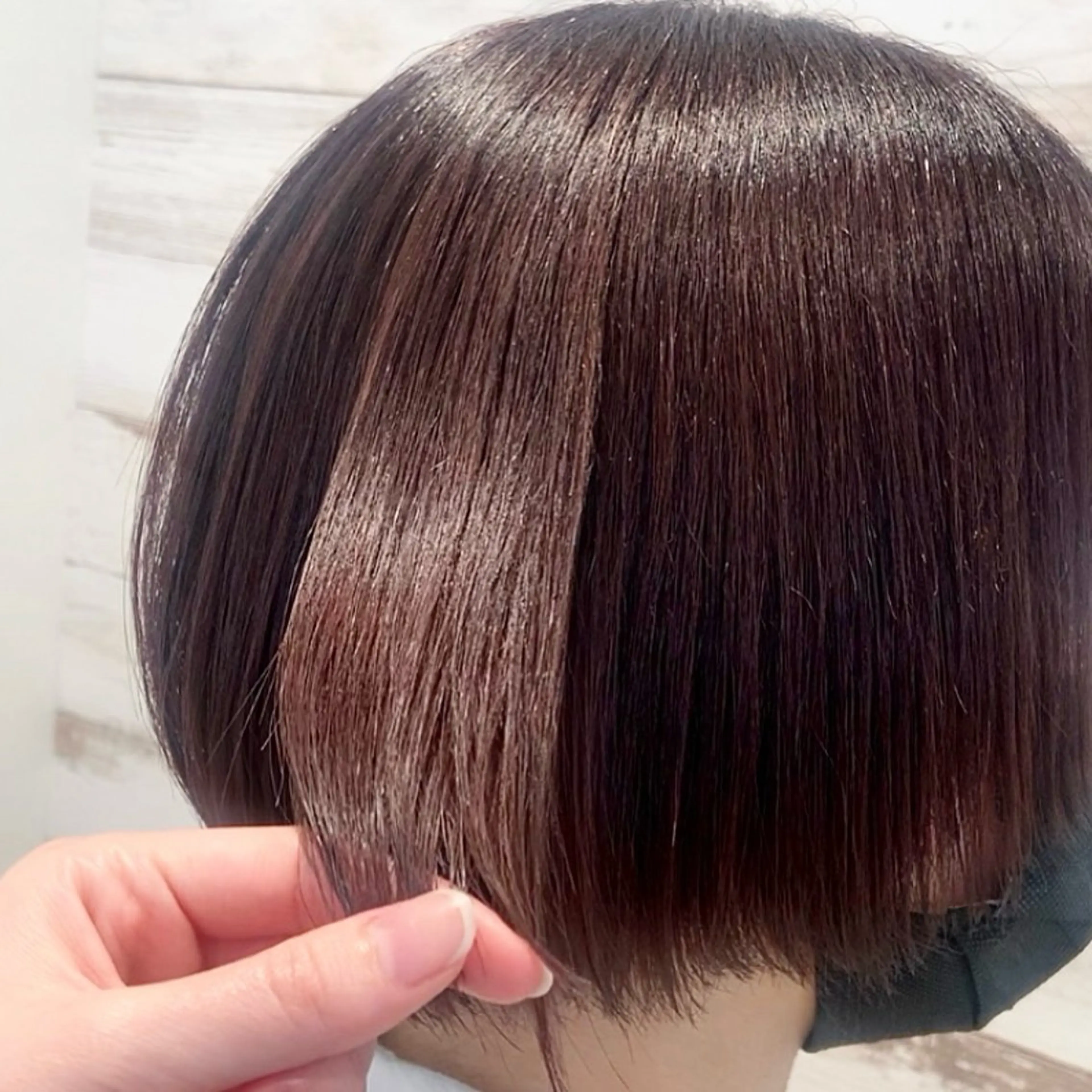 ショート カラー ヘアアレンジ ボブ 顔まわりレイヤー 顔周りカット レイヤーカット ウルフカット アニメ髪・ウルフ🦇 樋口莉夏のヘアスタイル