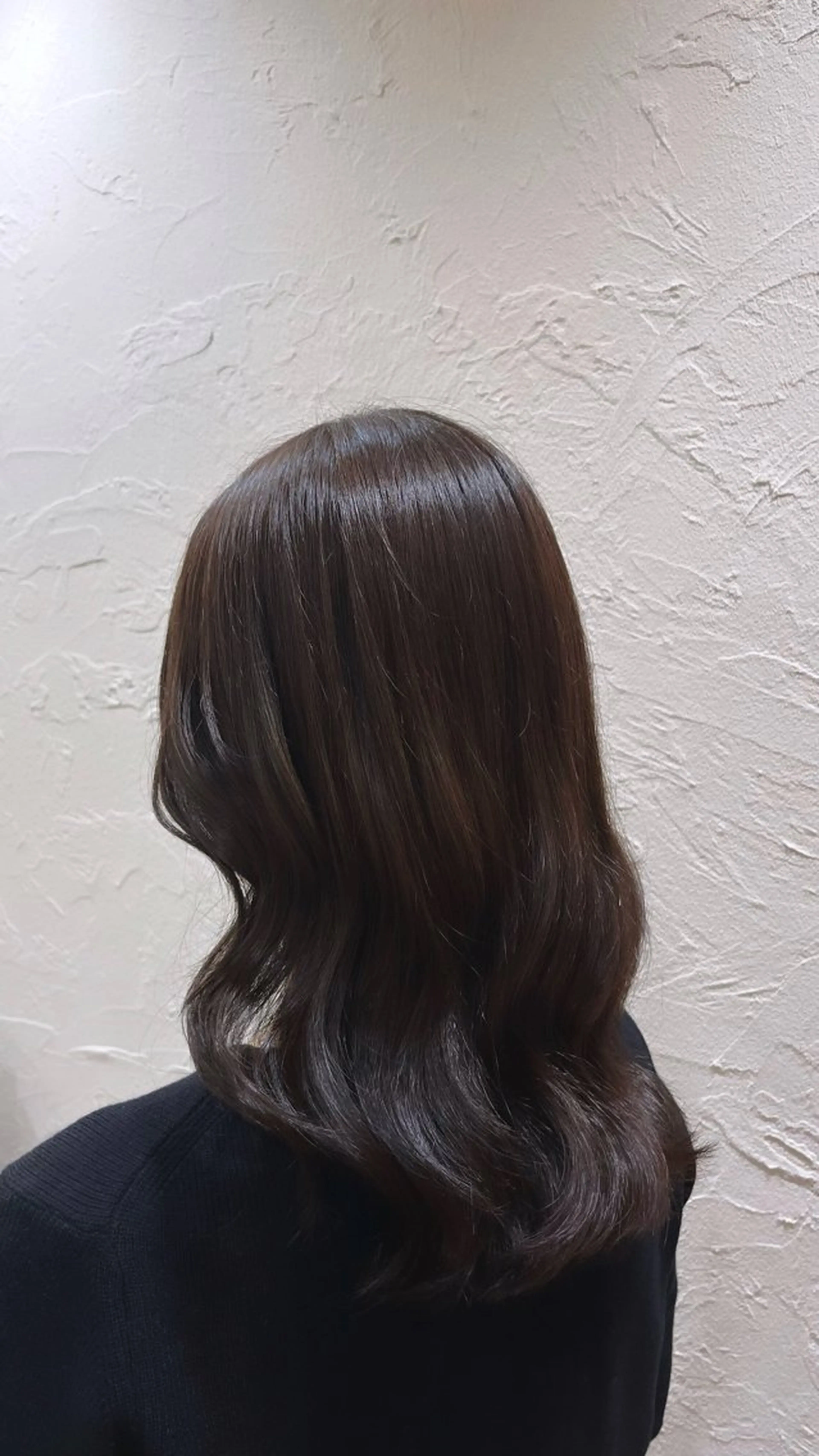 ロング カラー 透明感カラー グレージュ 野村 佳蓮のヘアスタイル