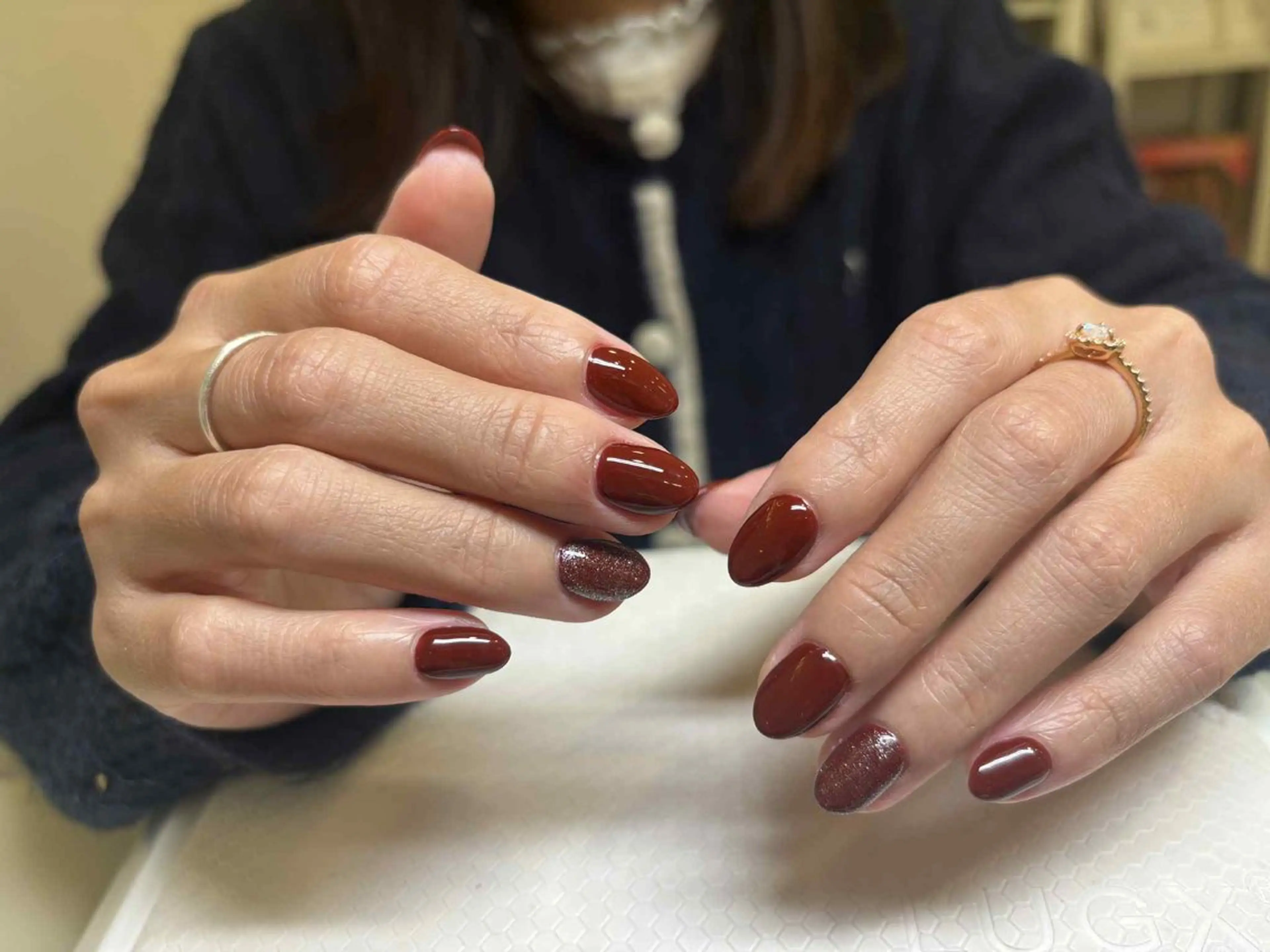 ネイル ラメ(グリッター) ワンカラーネイル シンプルネイル ハンドネイル ハンドケア チャ ミーのネイルデザイン