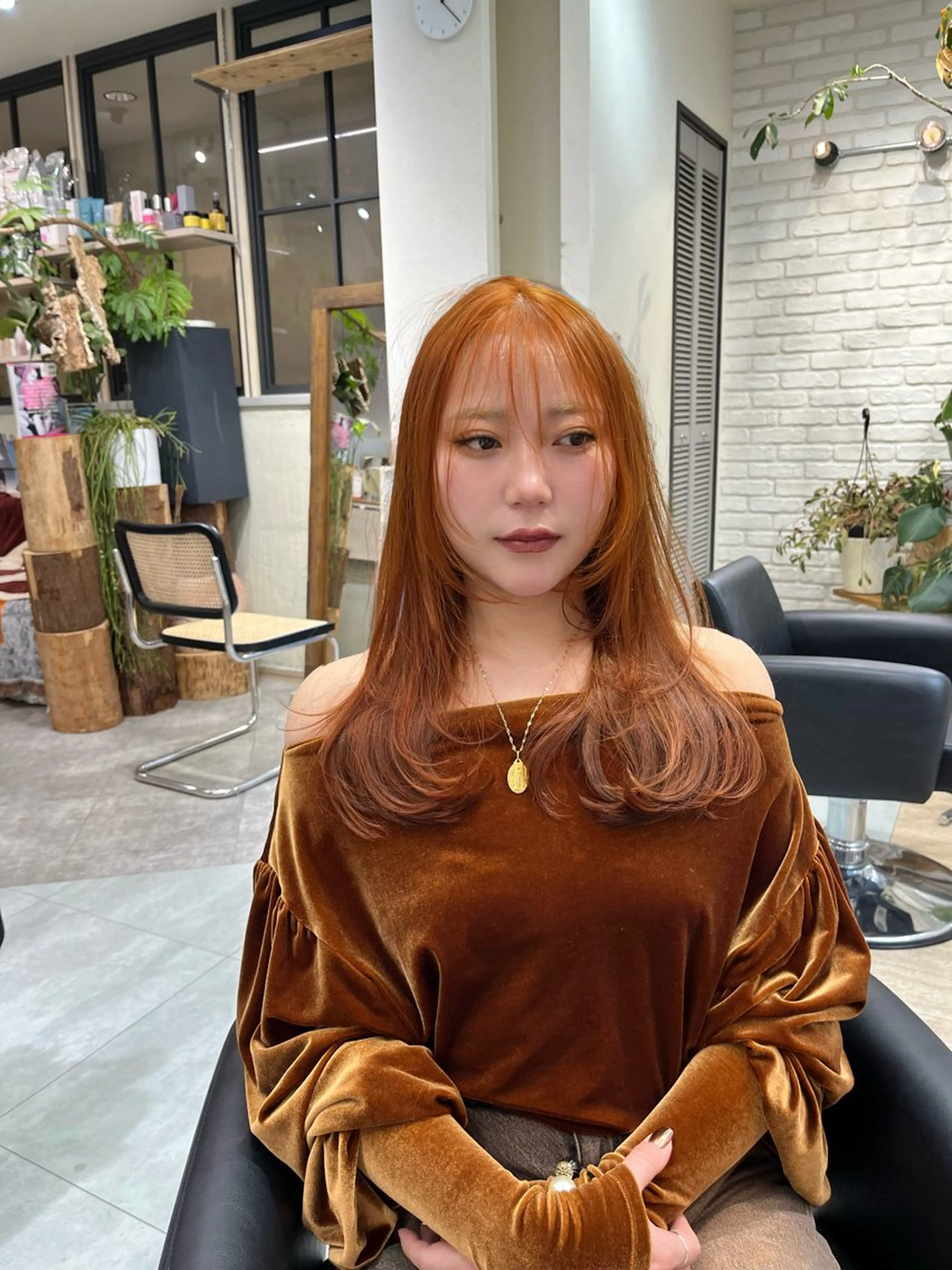 カラー ブリーチ ブリーチなしカラー ヘアカラー 韓国アンニュイ/ アミのヘアスタイル