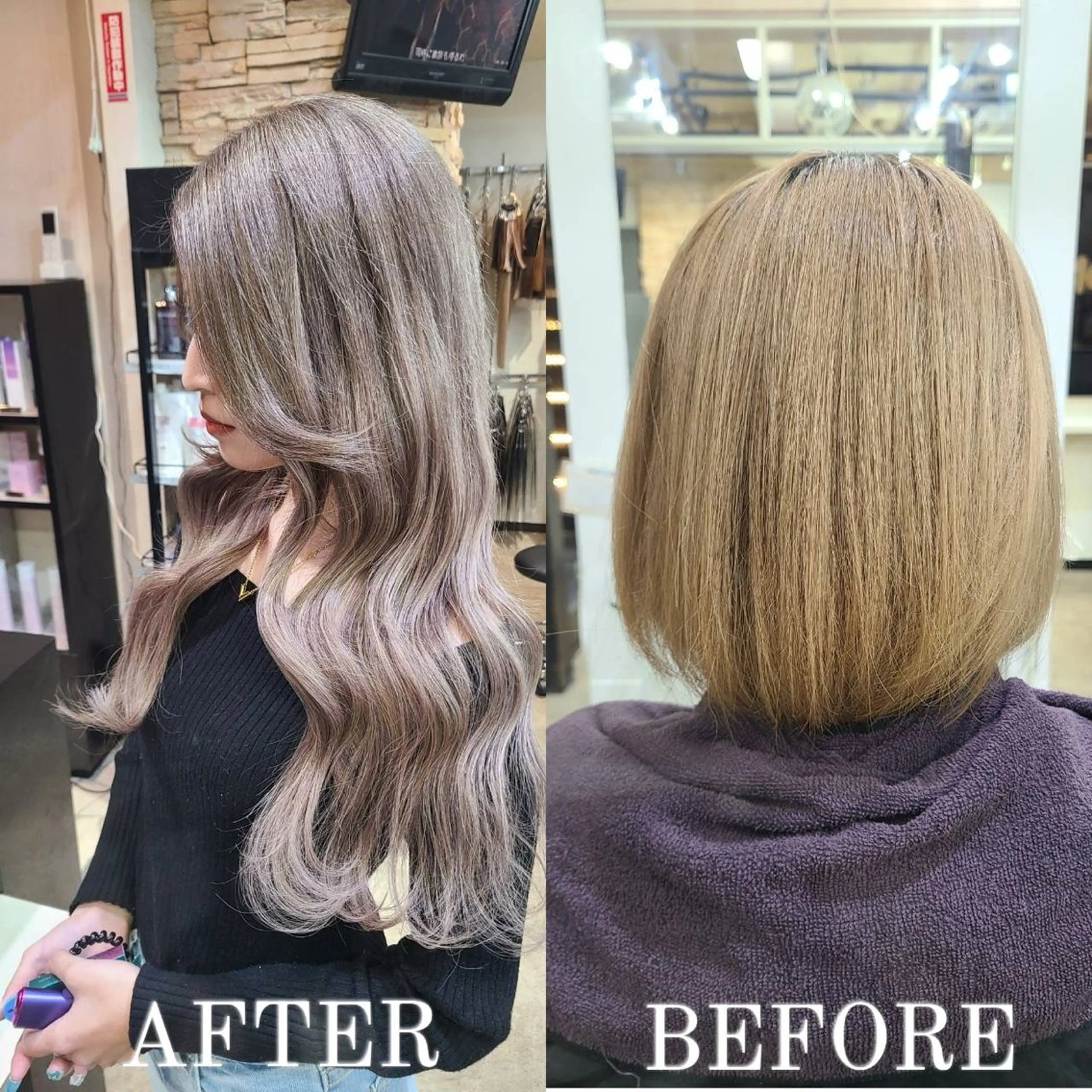 ロング カラー PELE 渋谷所属・渋谷ハイトーン/ エクステ/さきののヘアスタイル