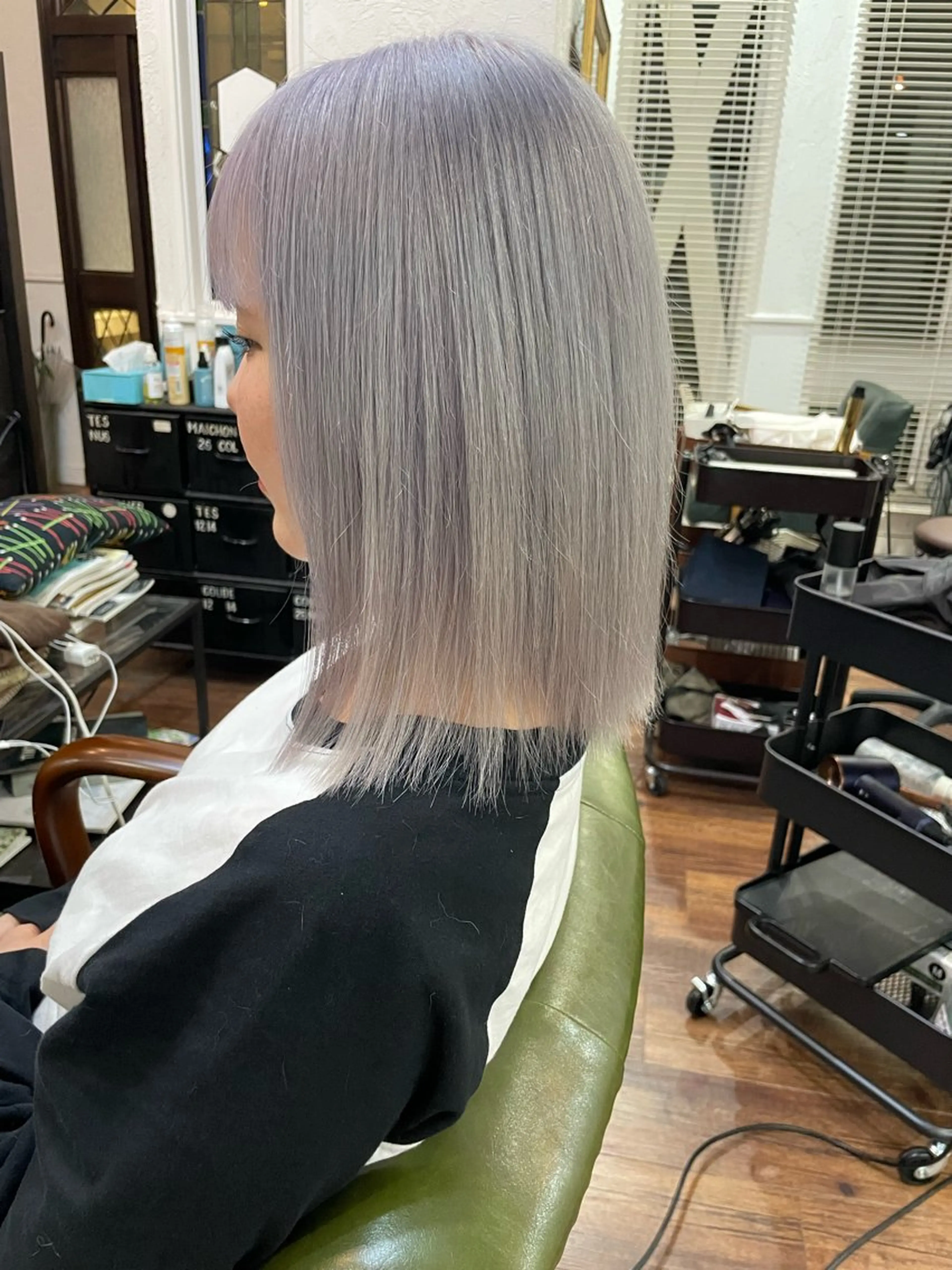 ミディアム ヘアカラー 下林 雅明のヘアスタイル