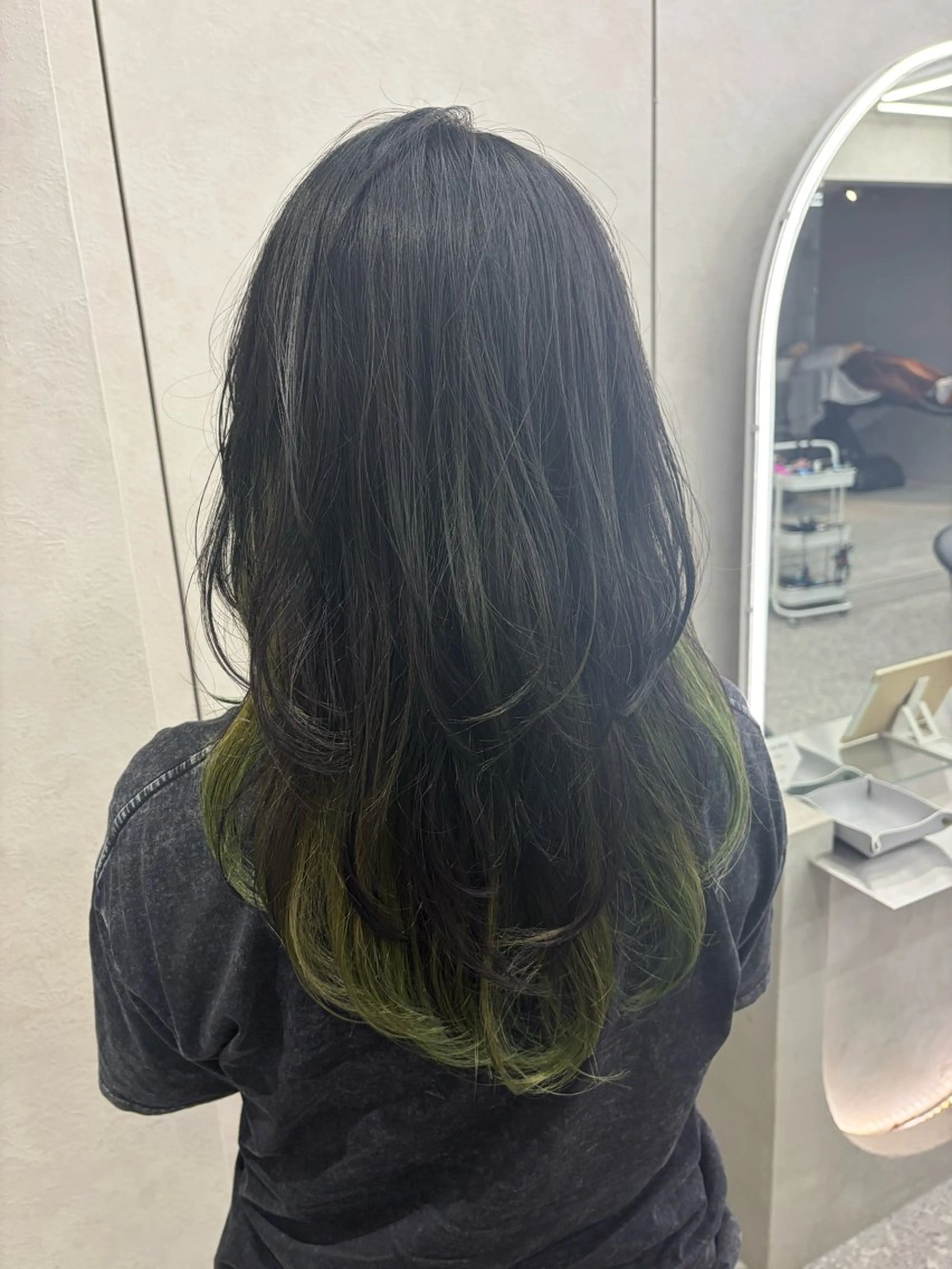 ロング ハッシュカット ハイレイヤー 韓国風ヘア レイヤーカット Yuta✂︎ 韓国レイヤー🪽のヘアスタイル