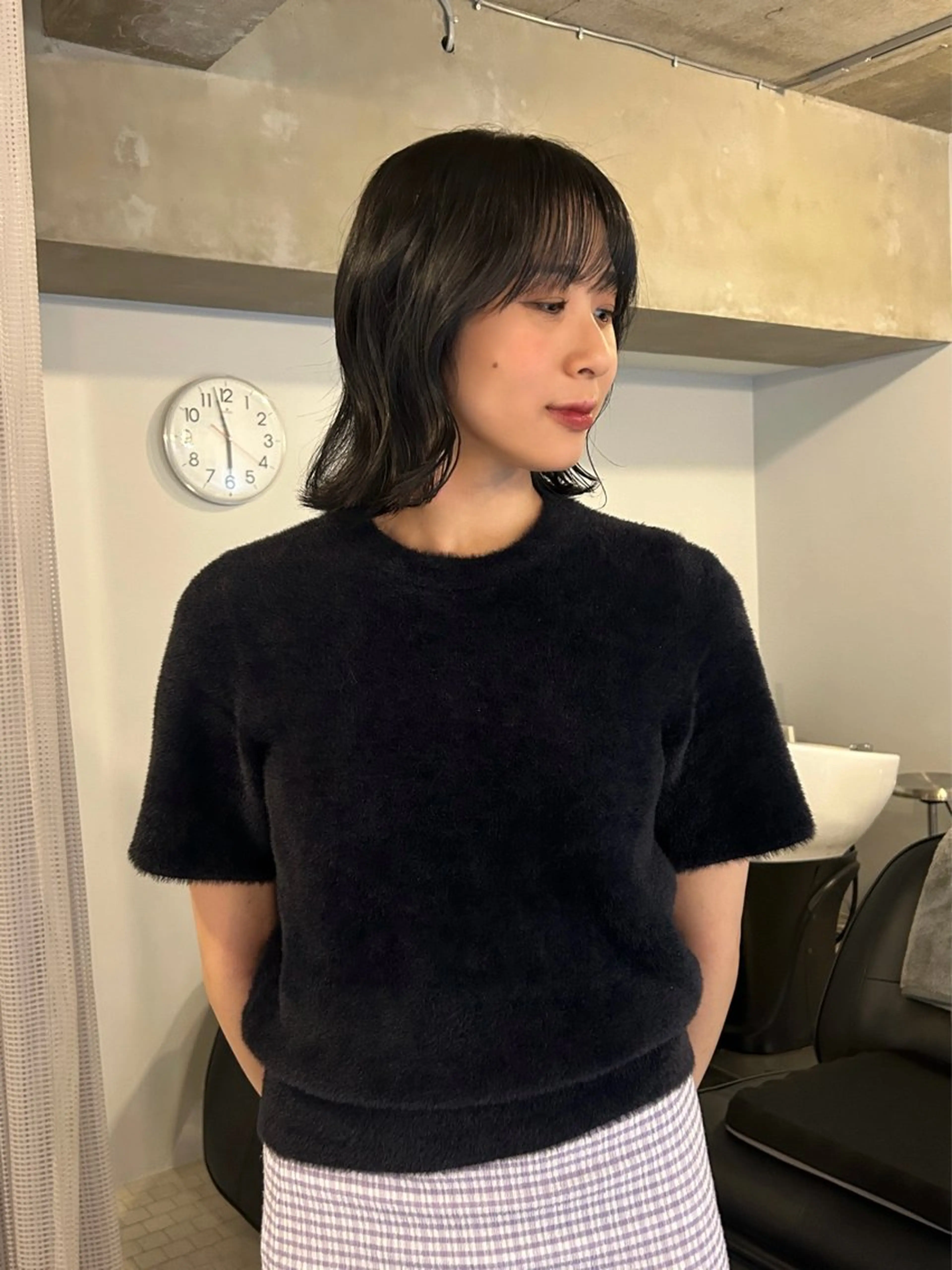 ミディアム 小野 明日香のヘアスタイル