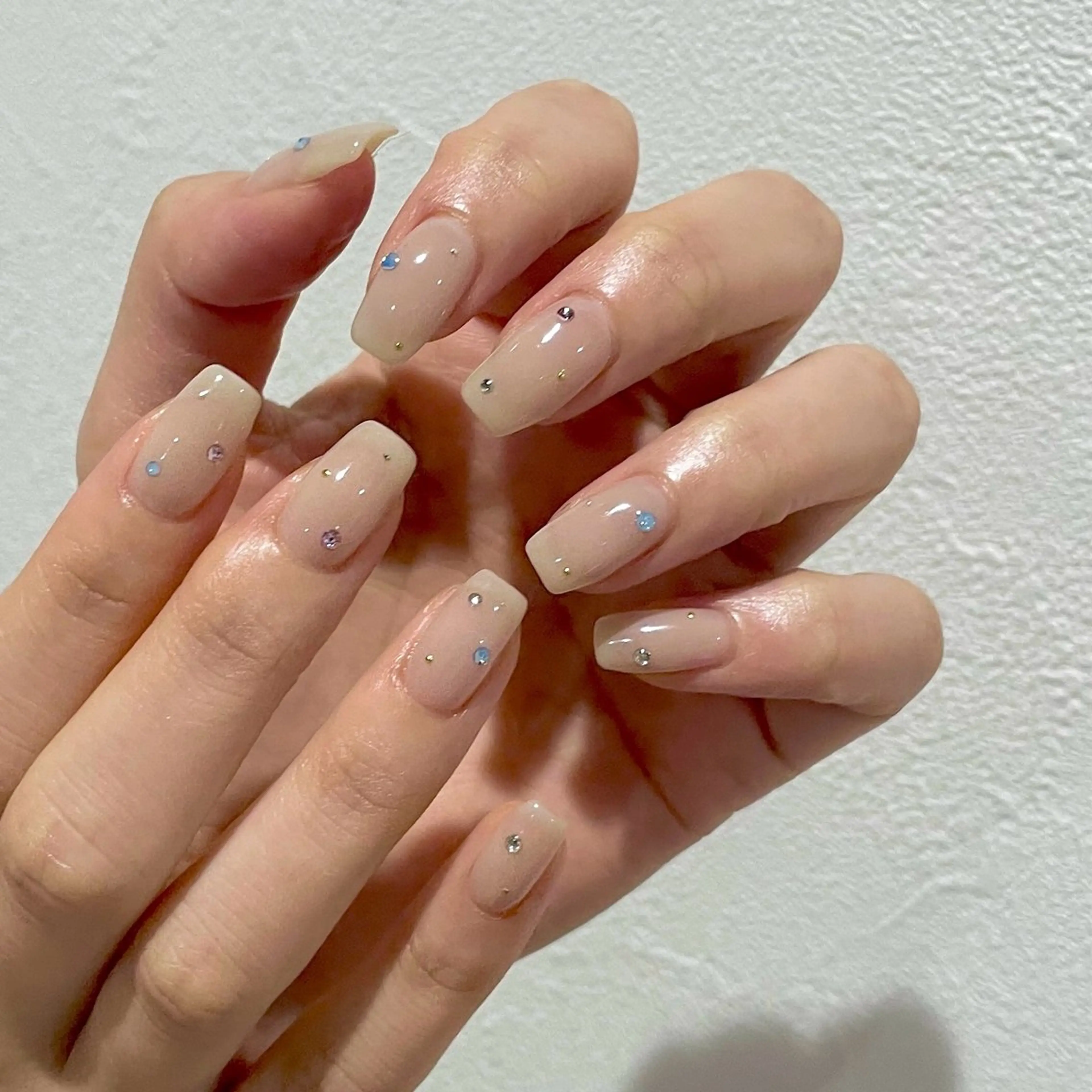 ネイル アートネイル ジェルネイル 持ち込み ニュアンスネイル パラジェル ハンドネイル norme_ akiのネイルデザイン