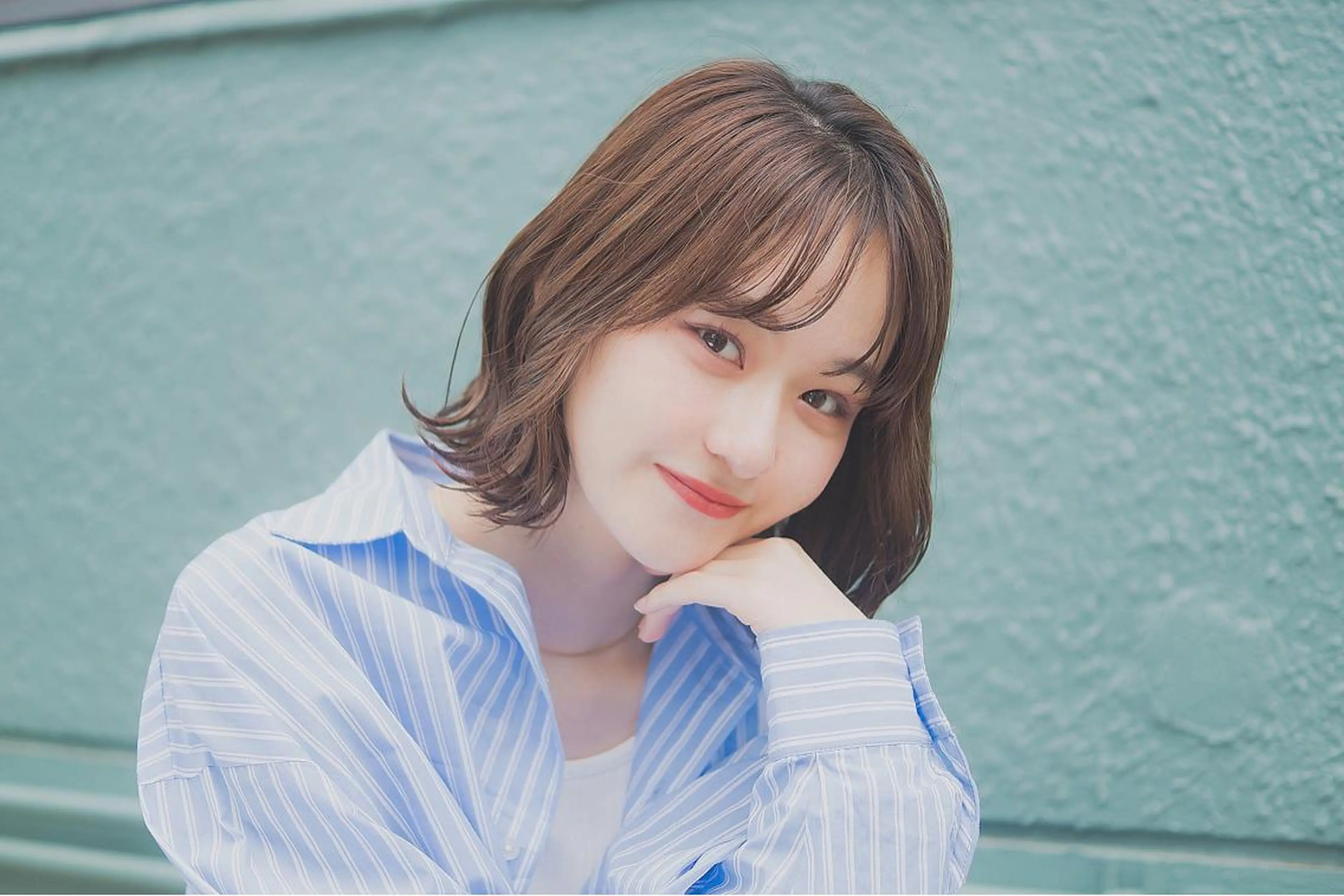 ミディアム カラー 関口 桃花🌷 暖色カラーのヘアスタイル