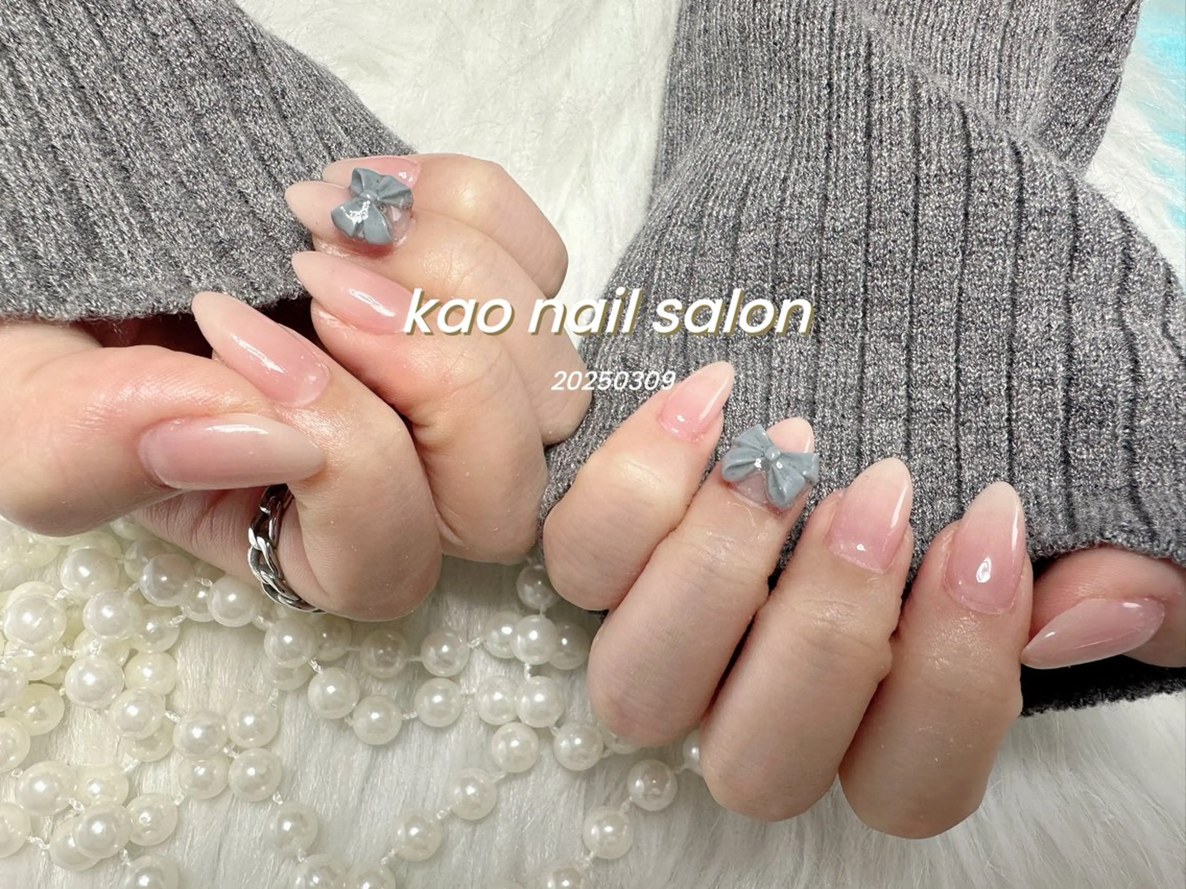 ネイル ハンドネイル kao nail マグネット/長さだしのネイルデザイン
