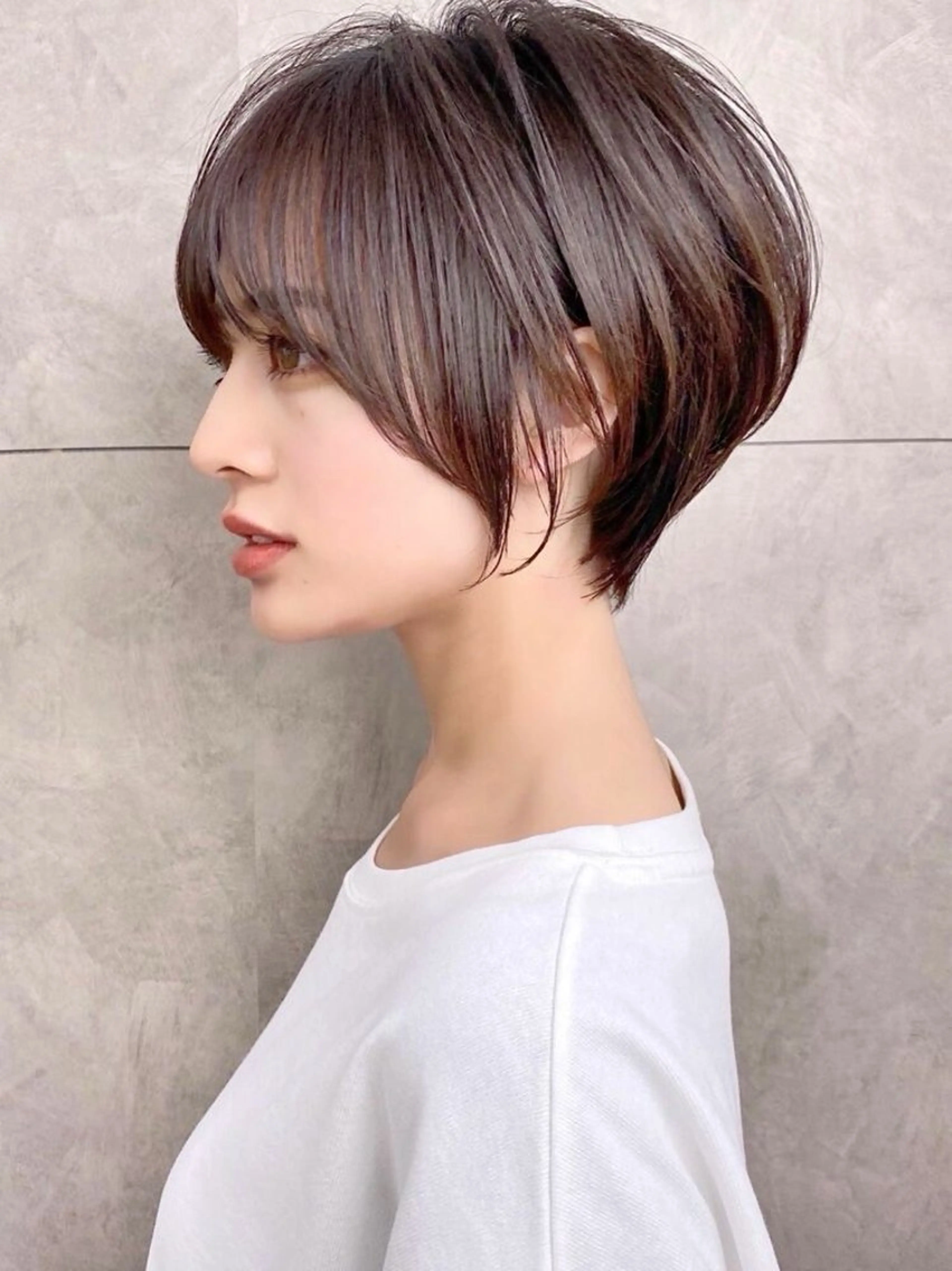 ショート ショートヘア MINAMO 韓国レイヤーのヘアスタイル